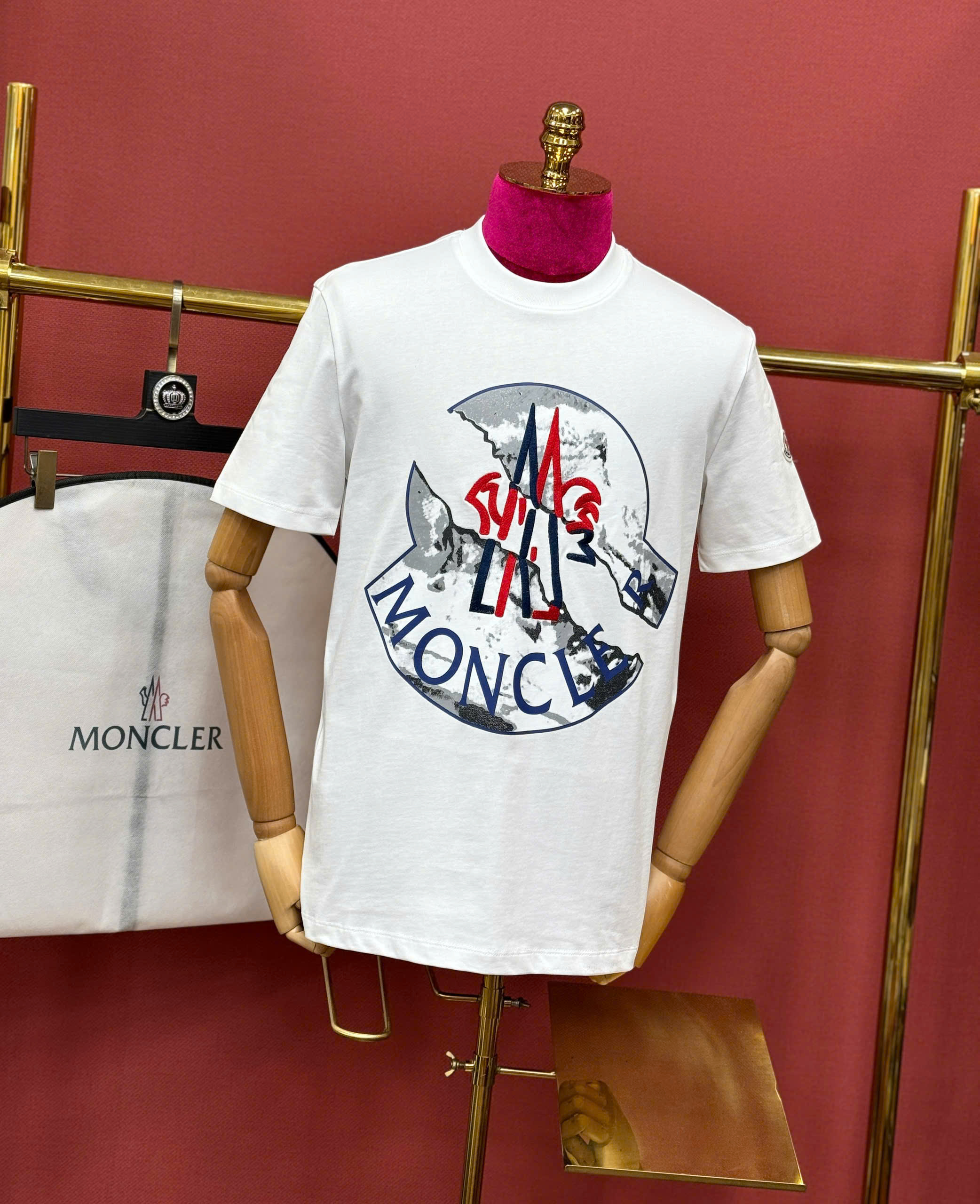 Áo phông T shirt Moncler logo vỡ Like AUth 44-50 CD