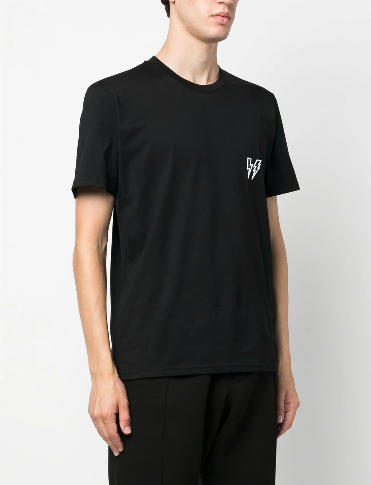 Áo phông T shirt Neil Barret logo thêu tia sét Like AUth 44-50 CD