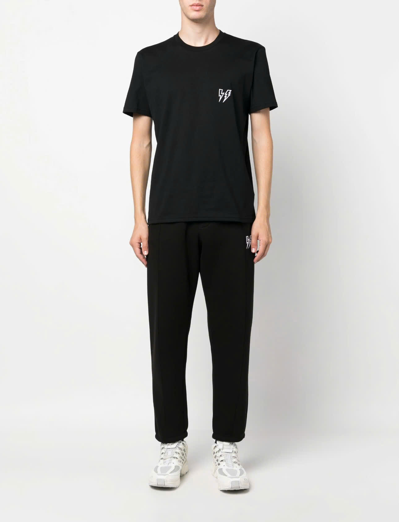 Áo phông T shirt Neil Barret logo thêu tia sét Like AUth 44-50 CD