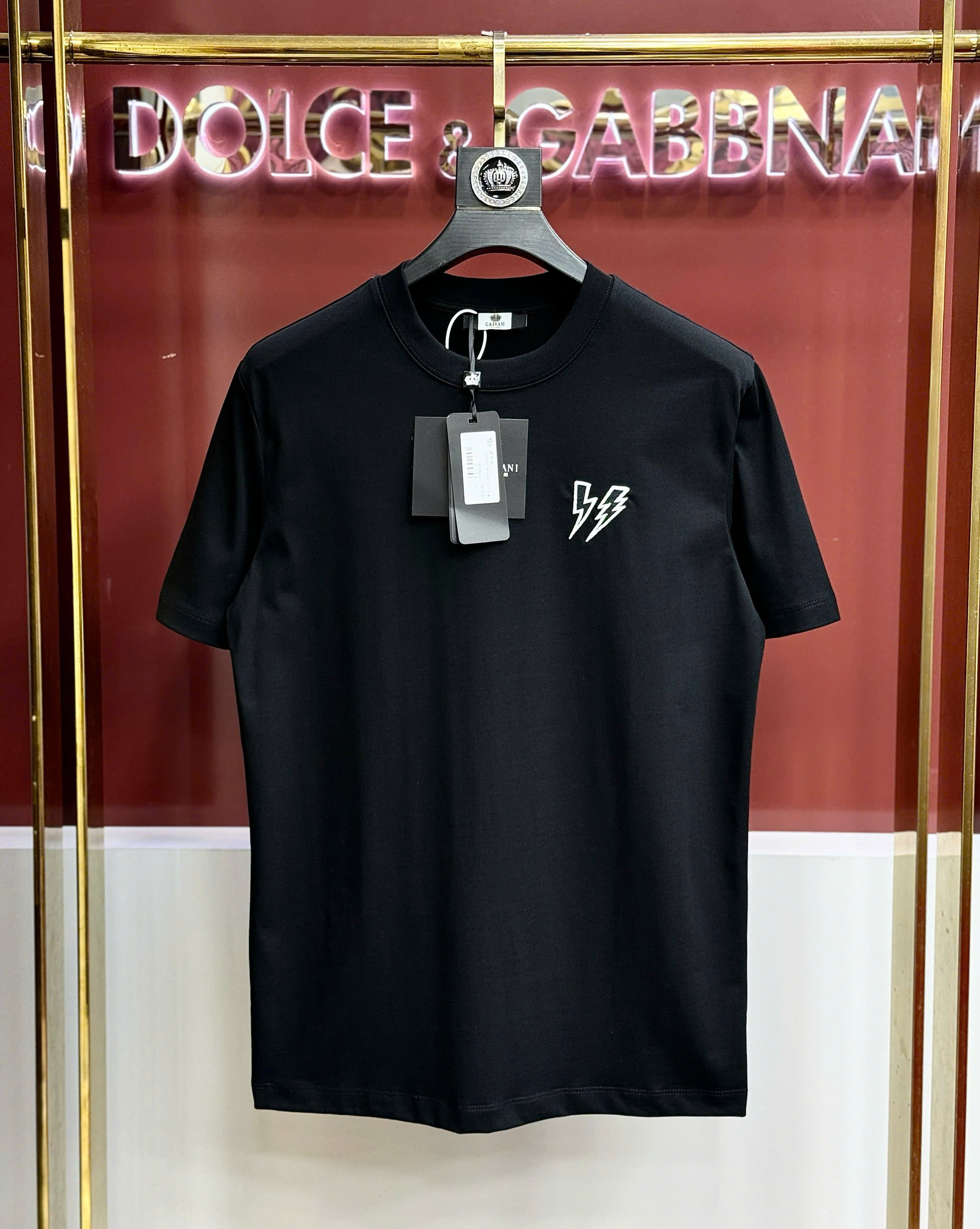 Áo phông T shirt Neil Barret logo thêu tia sét Like AUth 44-50 CD