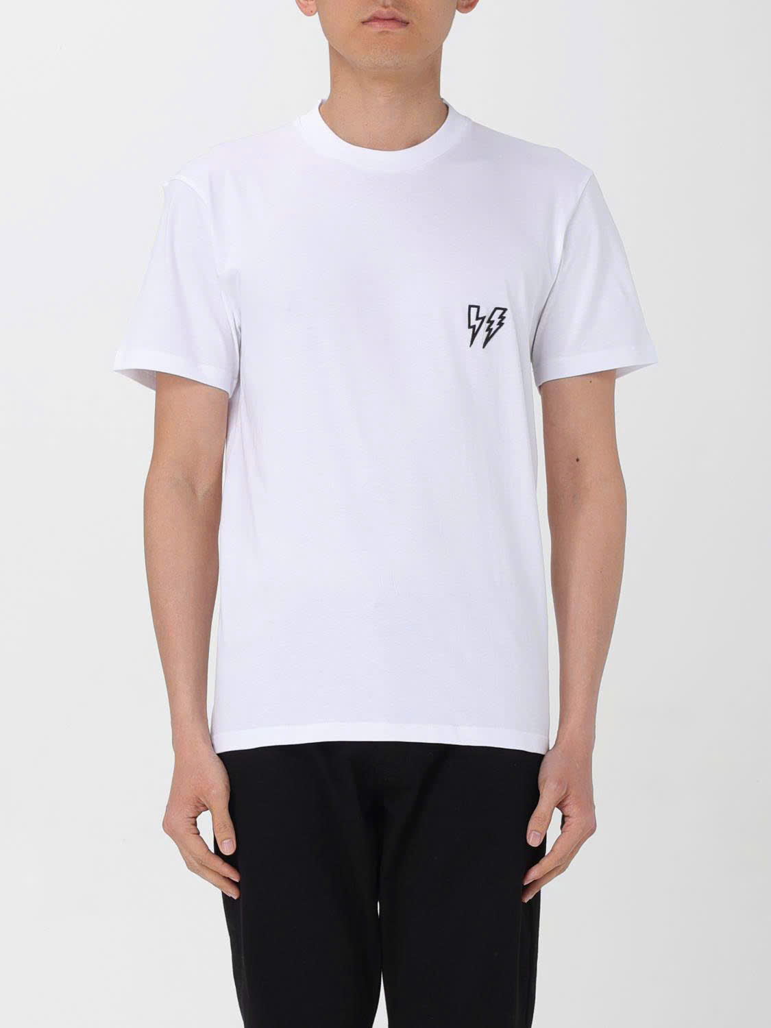 Áo phông T shirt Neil Barret logo thêu tia sét Like AUth 44-50 CD