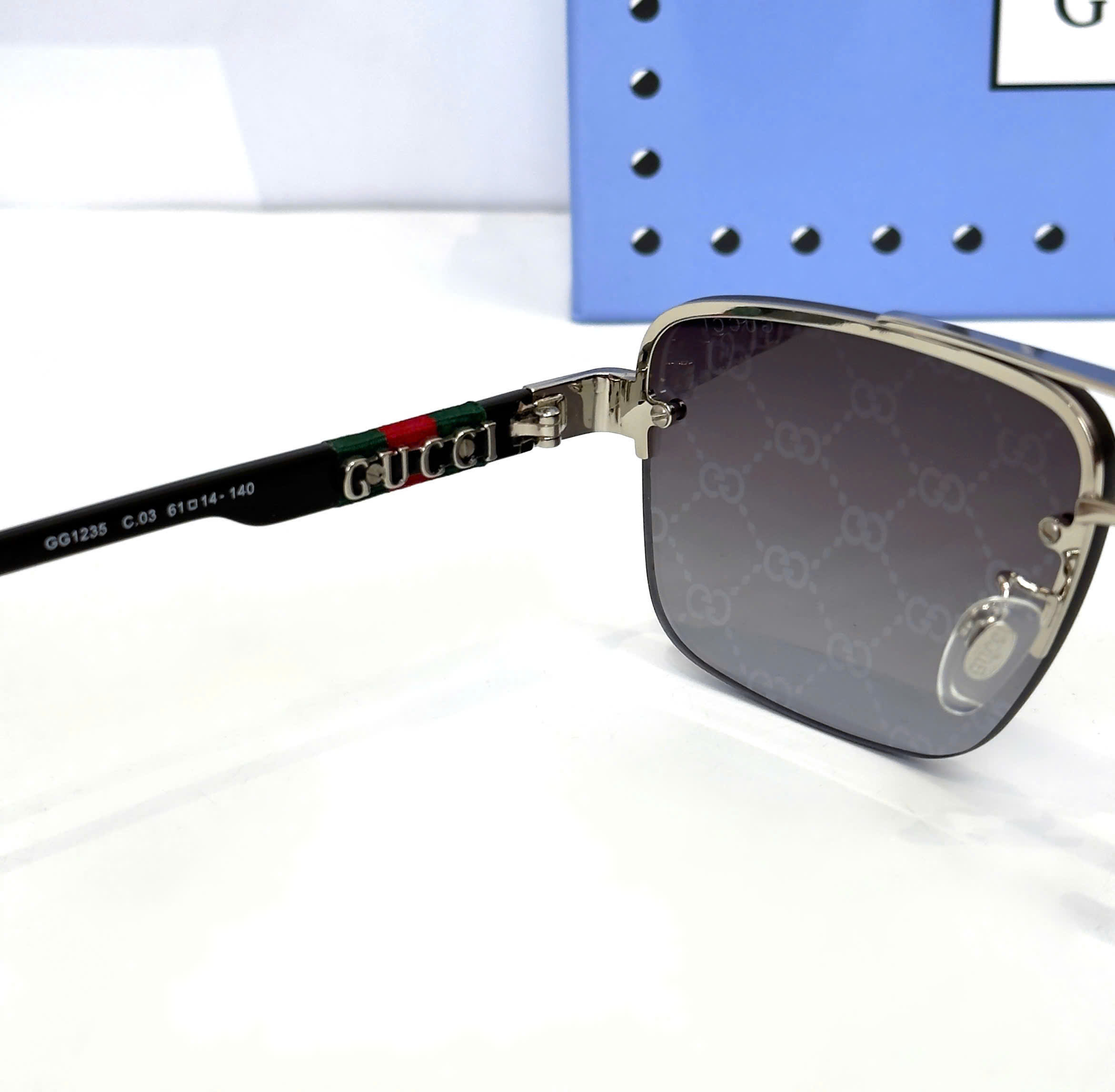 Kính mắt thời trang Gucci GC Đen họa tiết monogram Like Auth on web fullbox DDT