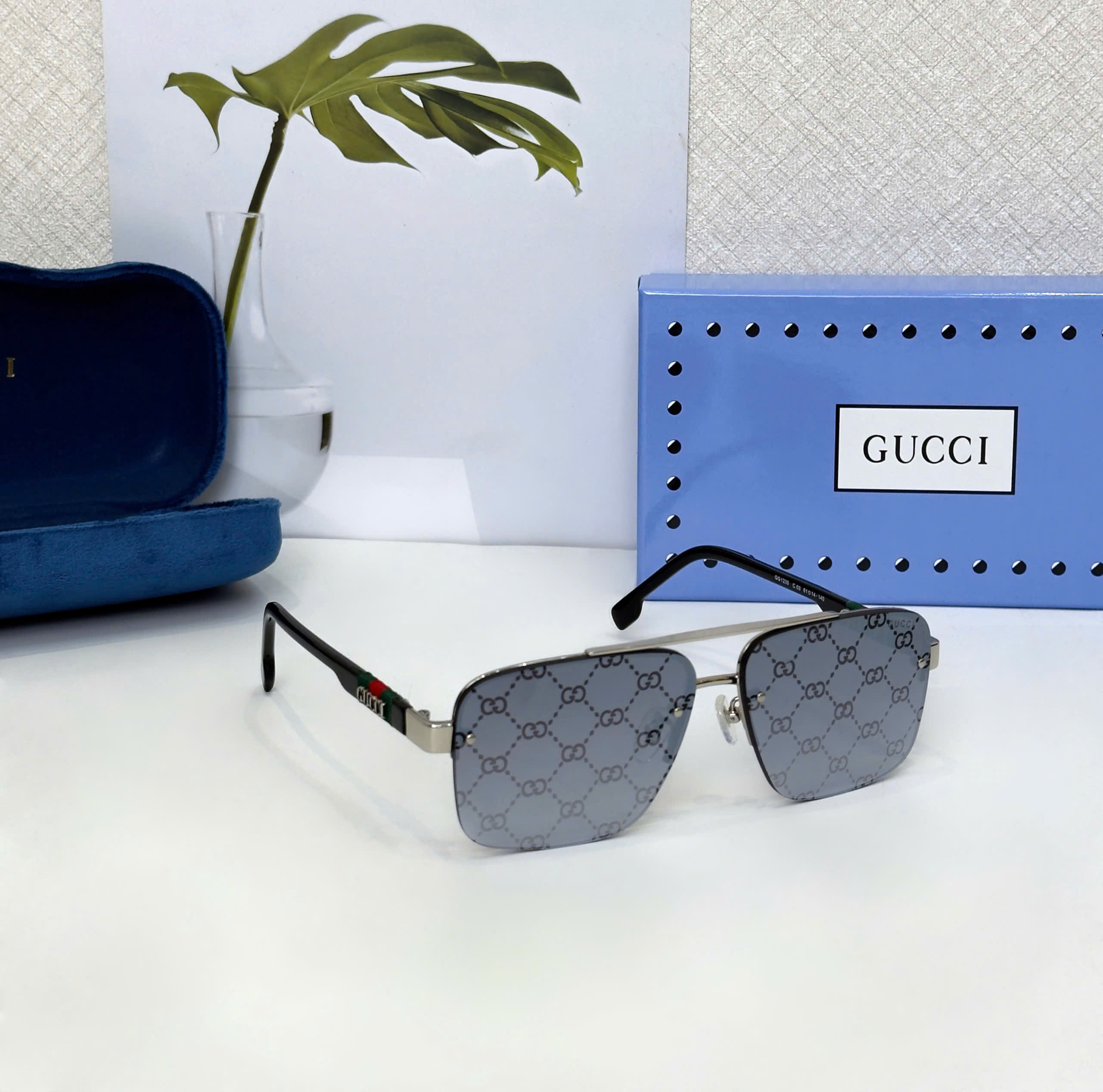 Kính mắt thời trang Gucci GC Đen họa tiết monogram Like Auth on web fullbox DDT