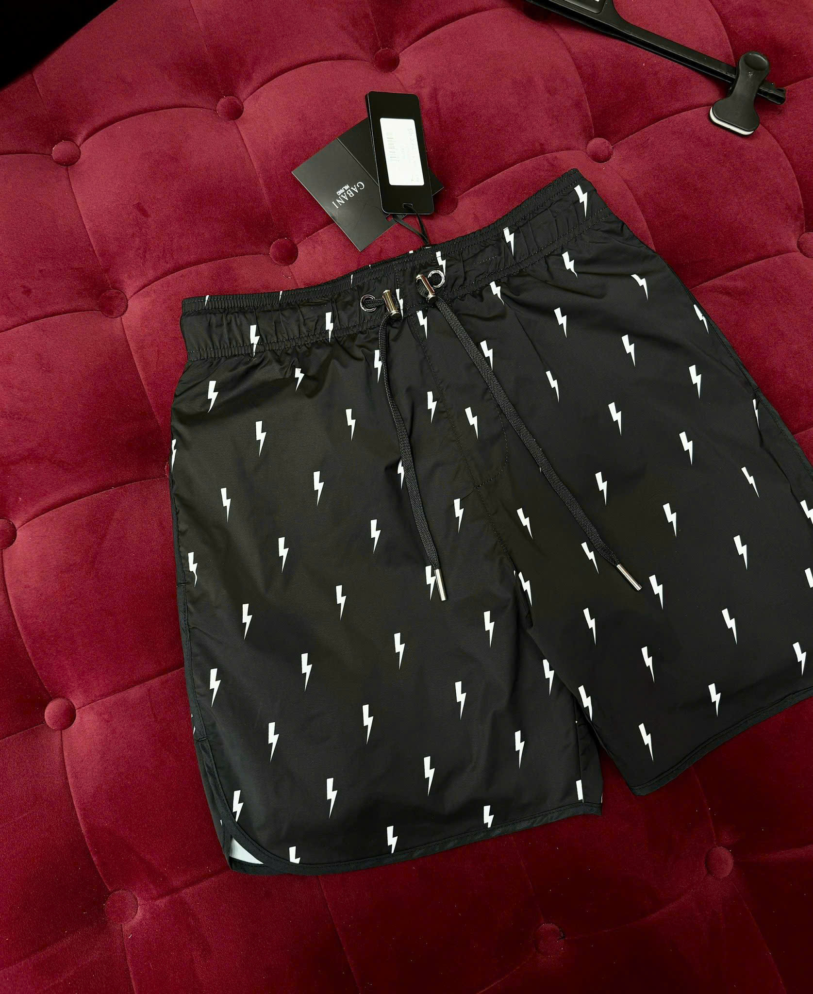 Quần short gió Dolce Neil Barret họa tiết tia sét Like Auth 44-50 MK