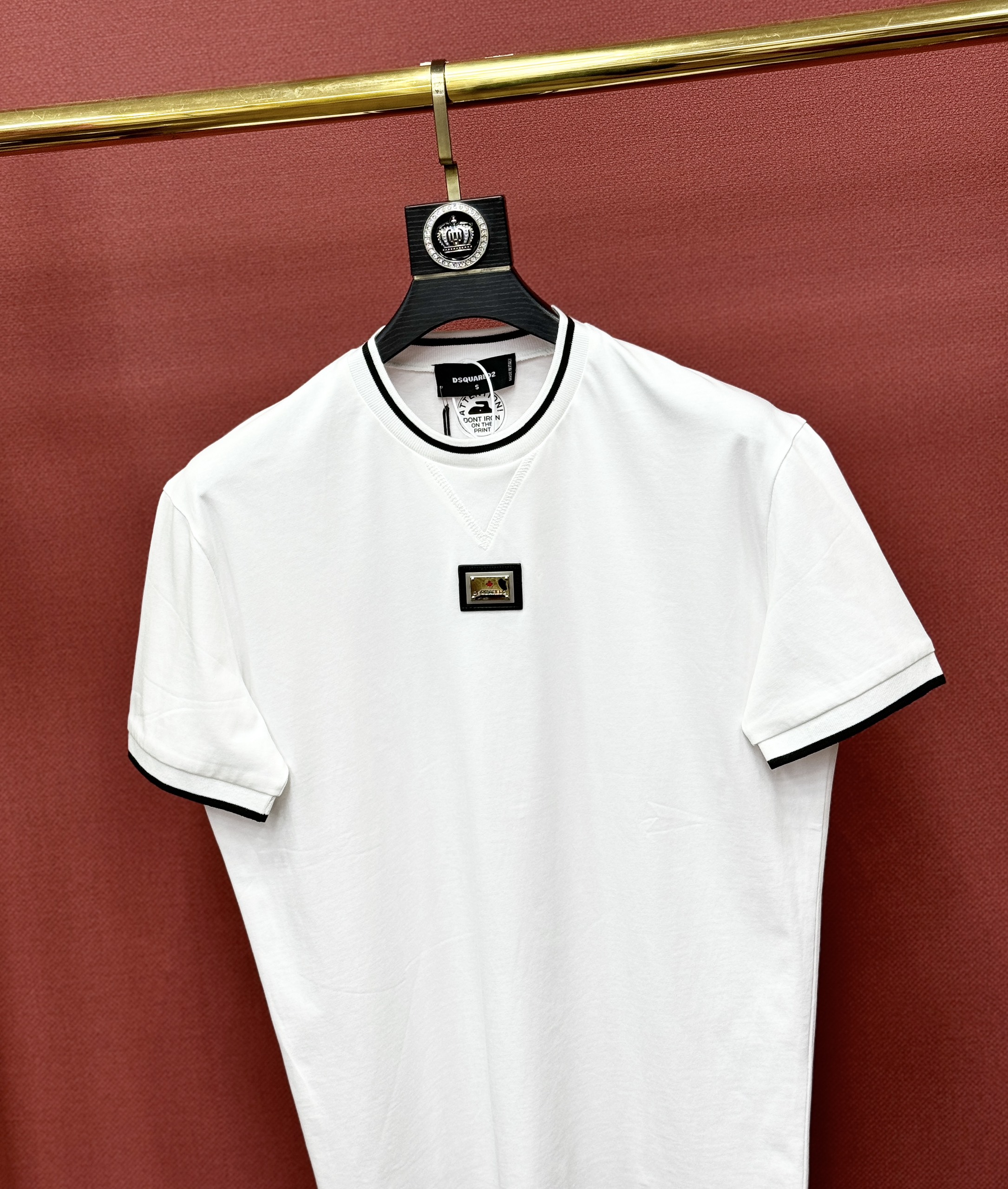 Áo phông T shirt Dsquared2 DSQ basic bo tay cổ tag vuông ngực Like Auth XS-L CD