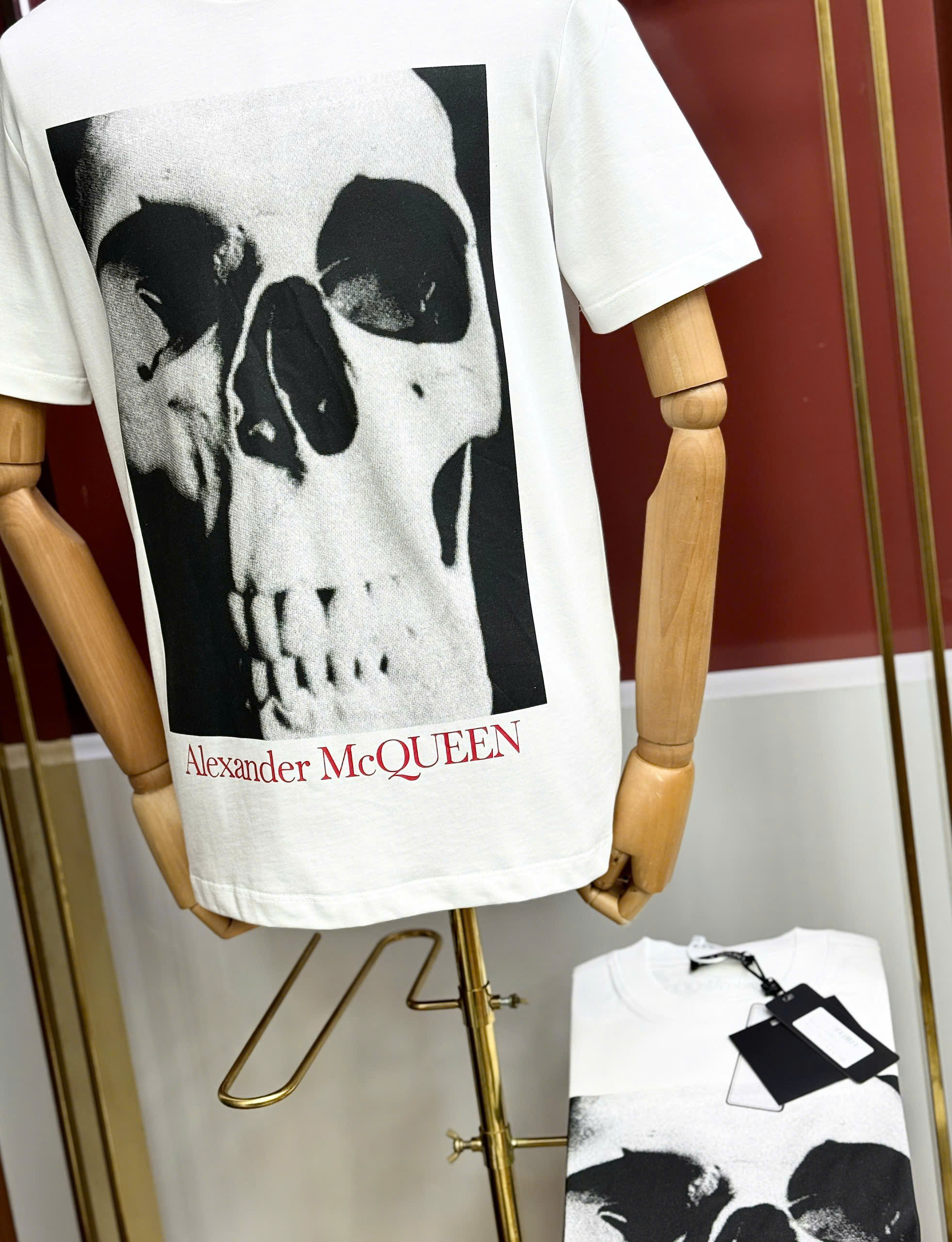 Áo phông T shirt Mcqueen MCQ họa tiết đầu lâu Like AUth 44-50 CD