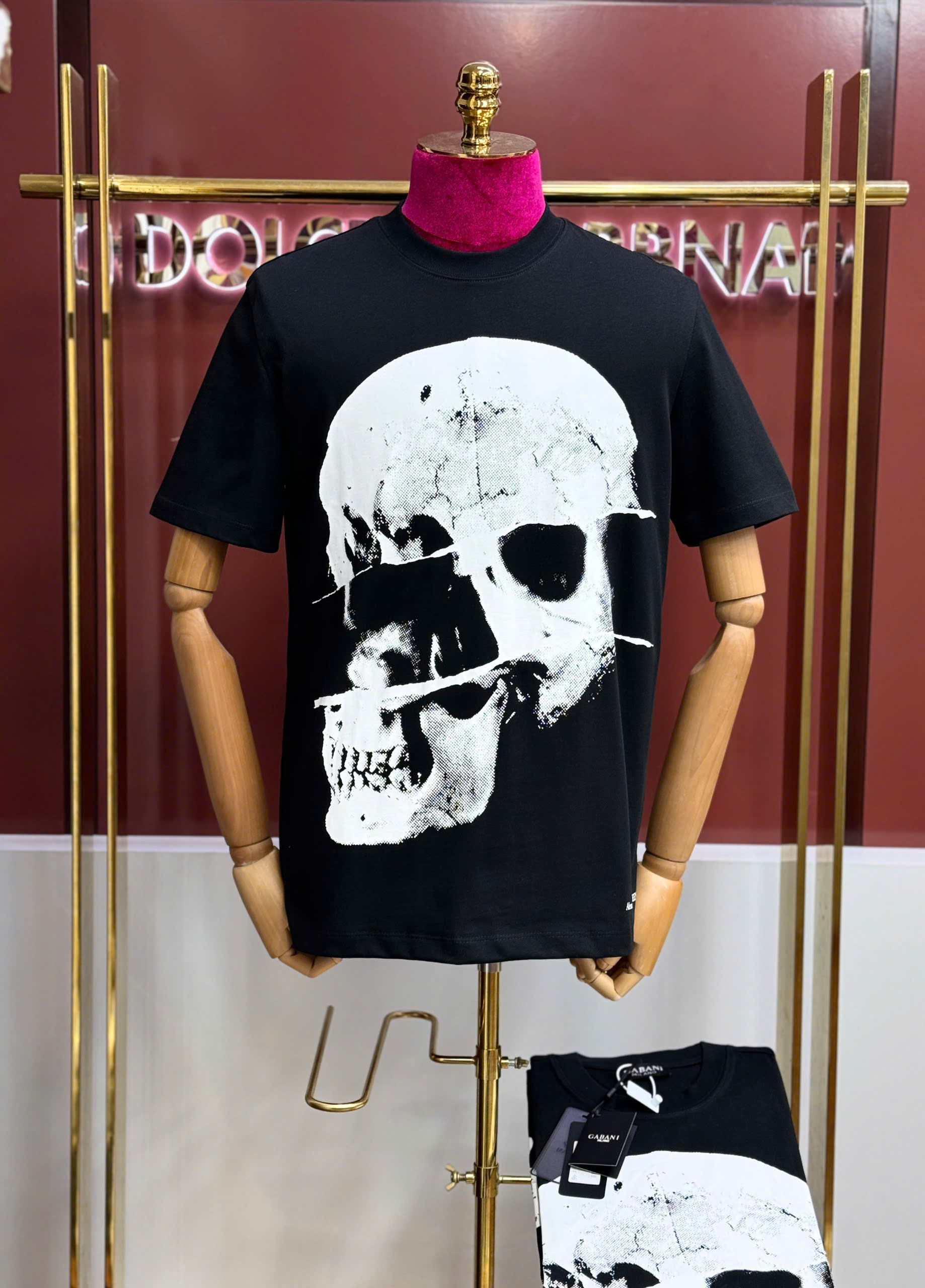 Áo phông T shirt Mcqueen MCQ họa tiết đầu lâu Like AUth 44-50 CD