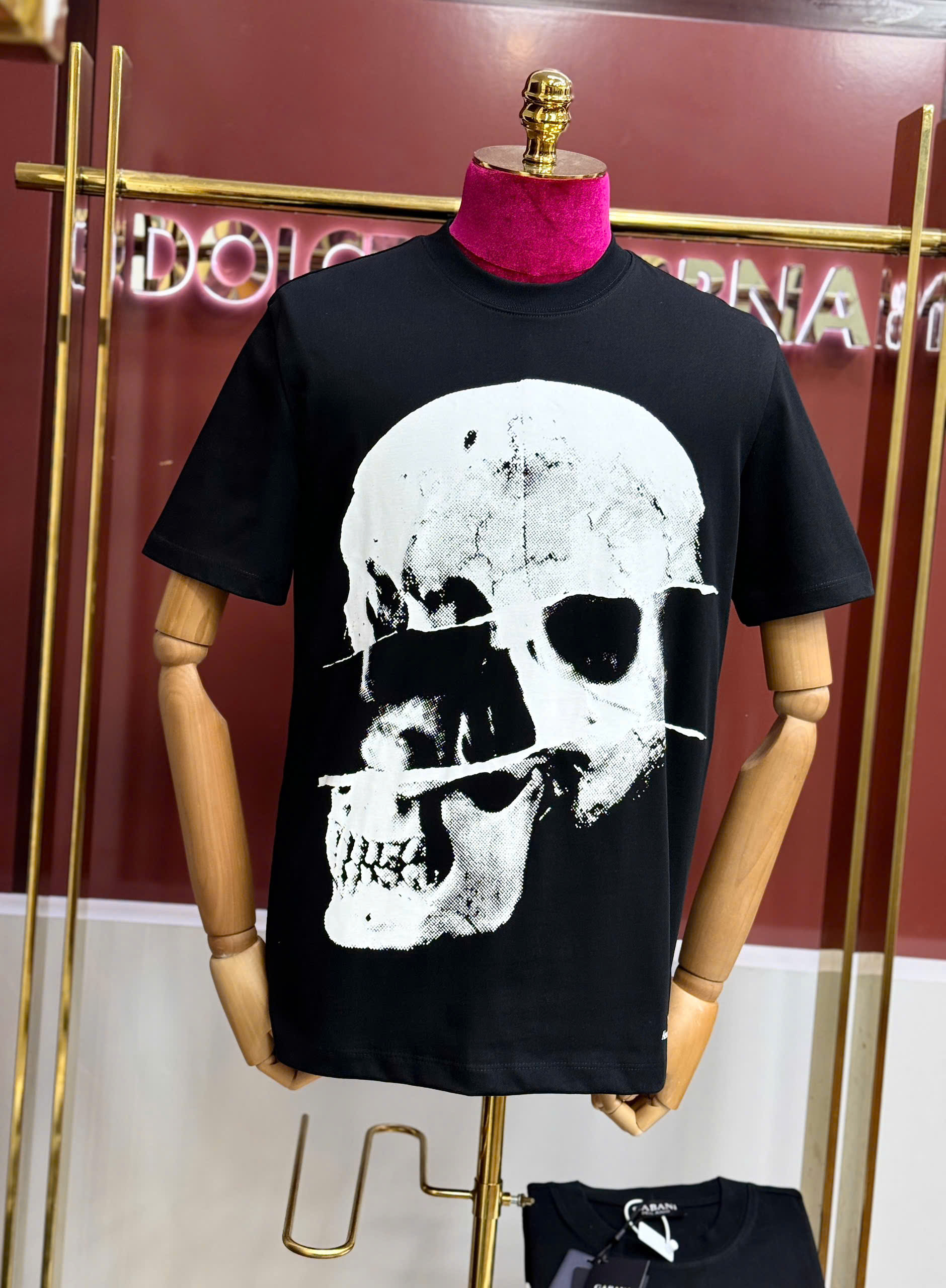 Áo phông T shirt Mcqueen MCQ họa tiết đầu lâu Like AUth 44-50 CD