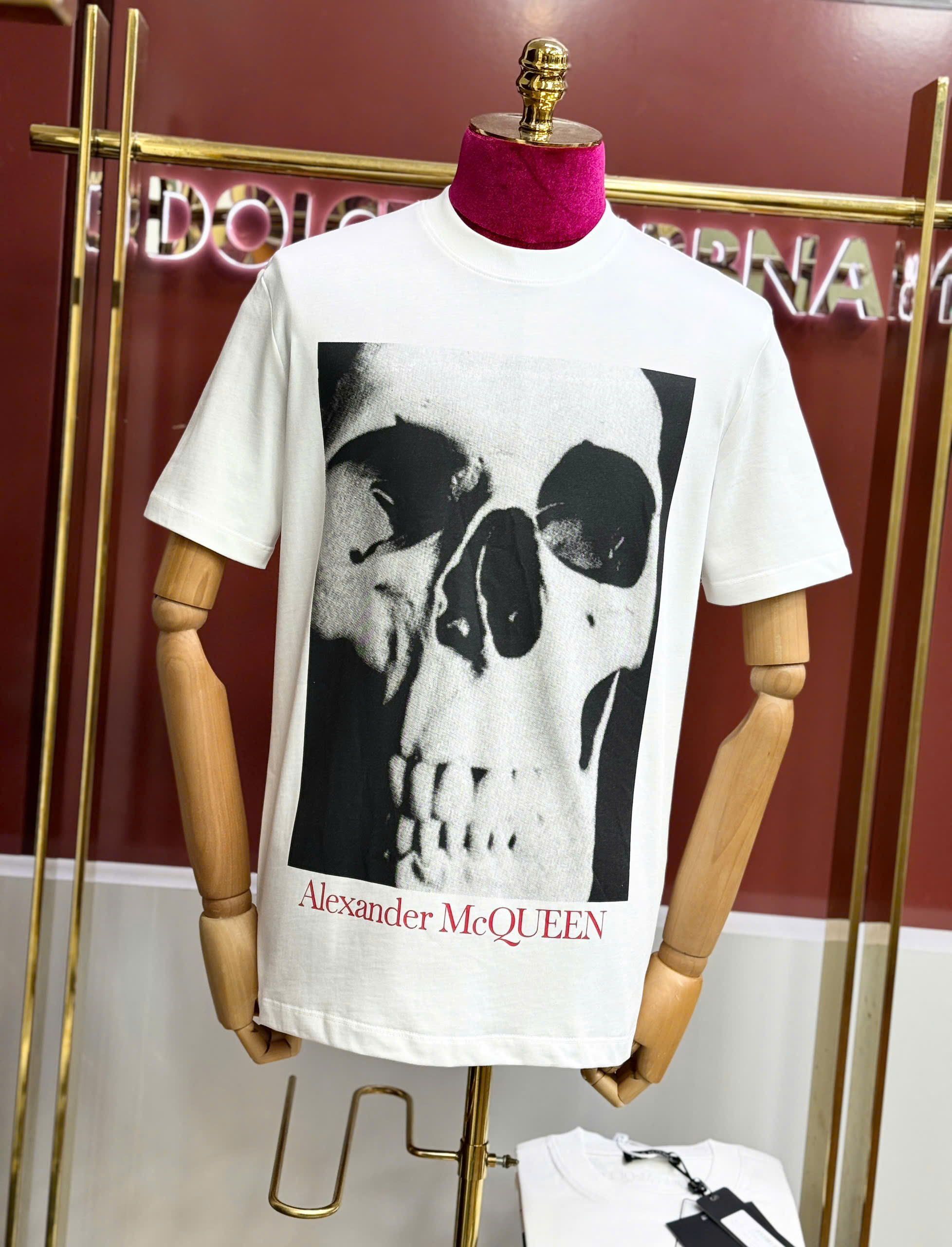 Áo phông T shirt Mcqueen MCQ họa tiết đầu lâu Like AUth 44-50 CD