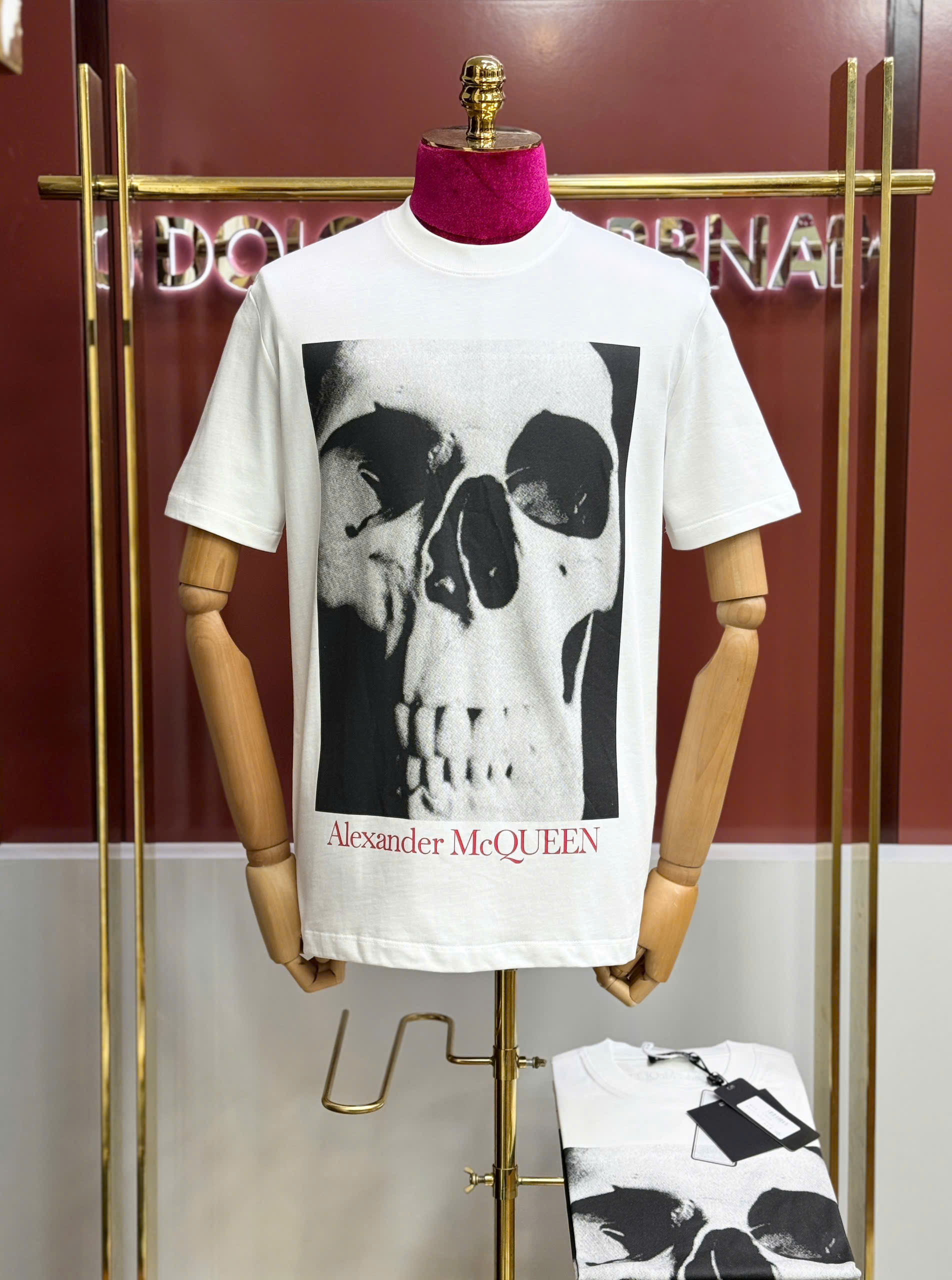 Áo phông T shirt Mcqueen MCQ họa tiết đầu lâu Like AUth 44-50 CD