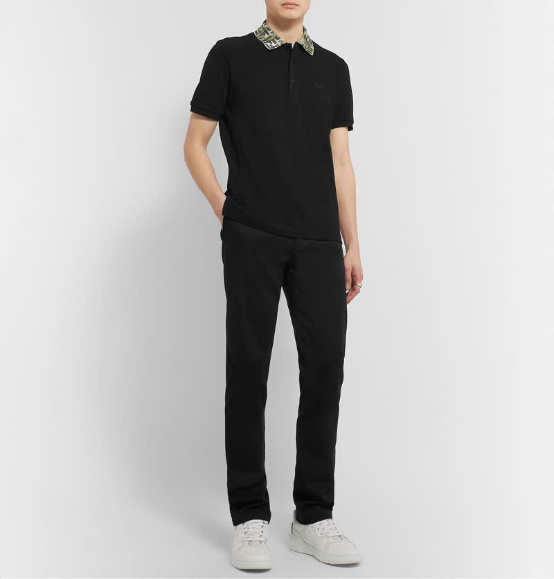 Áo polo Fendi FD logo check full cổ Like Auth 44-50 CD