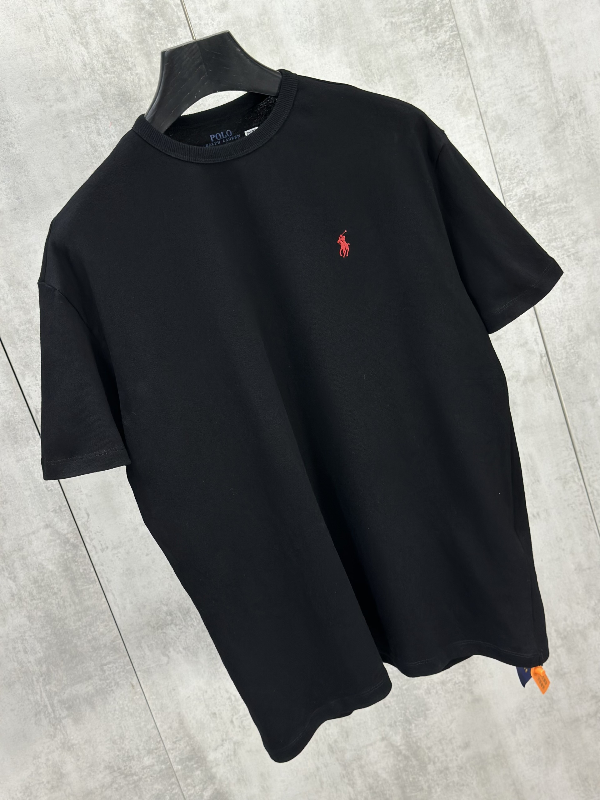 Áo phông T shirt Polo Đen logo thêu ngựa đỏ Like Auth S-L VTN