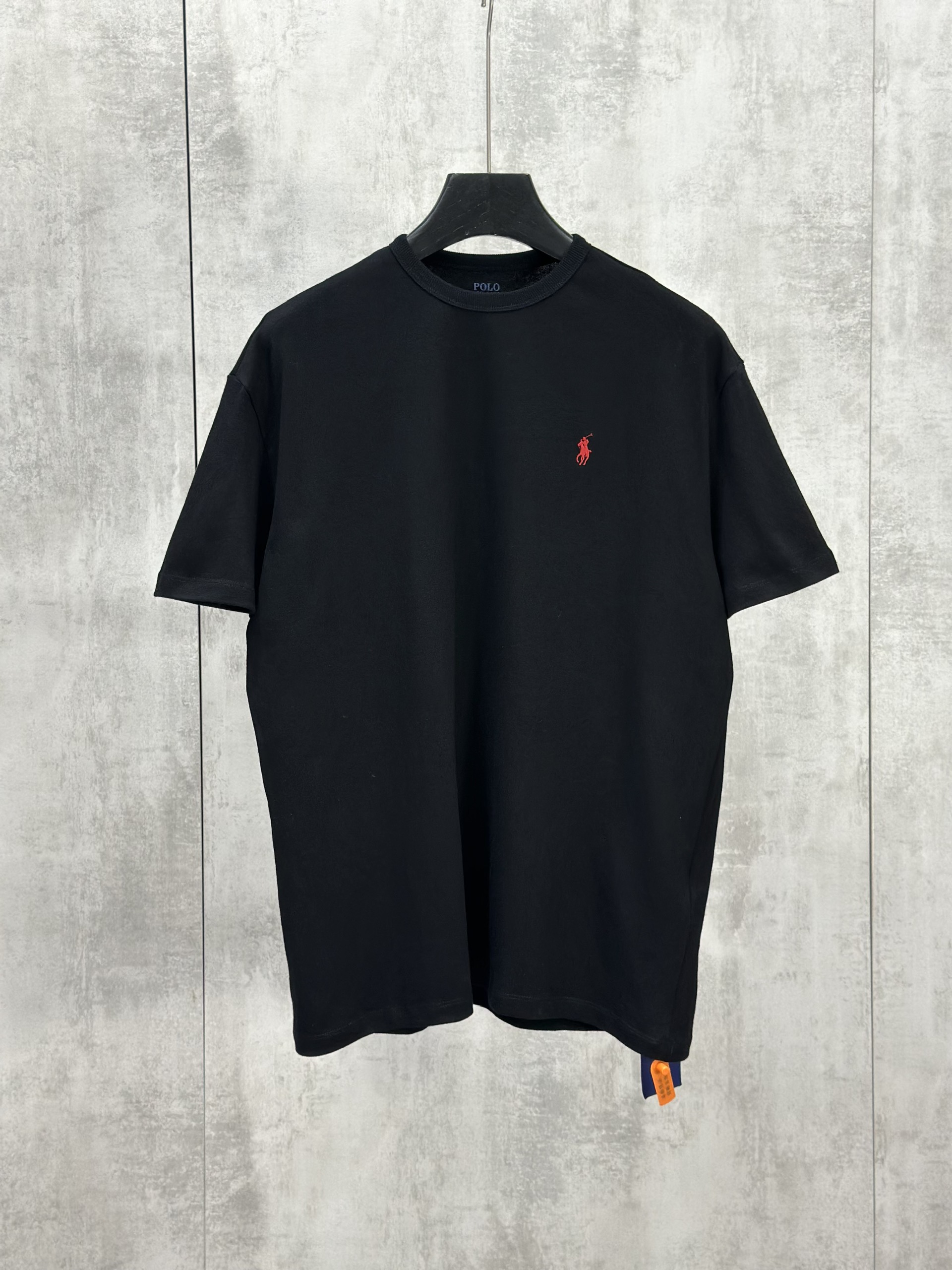 Áo phông T shirt Polo Đen logo thêu ngựa đỏ Like Auth S-L VTN