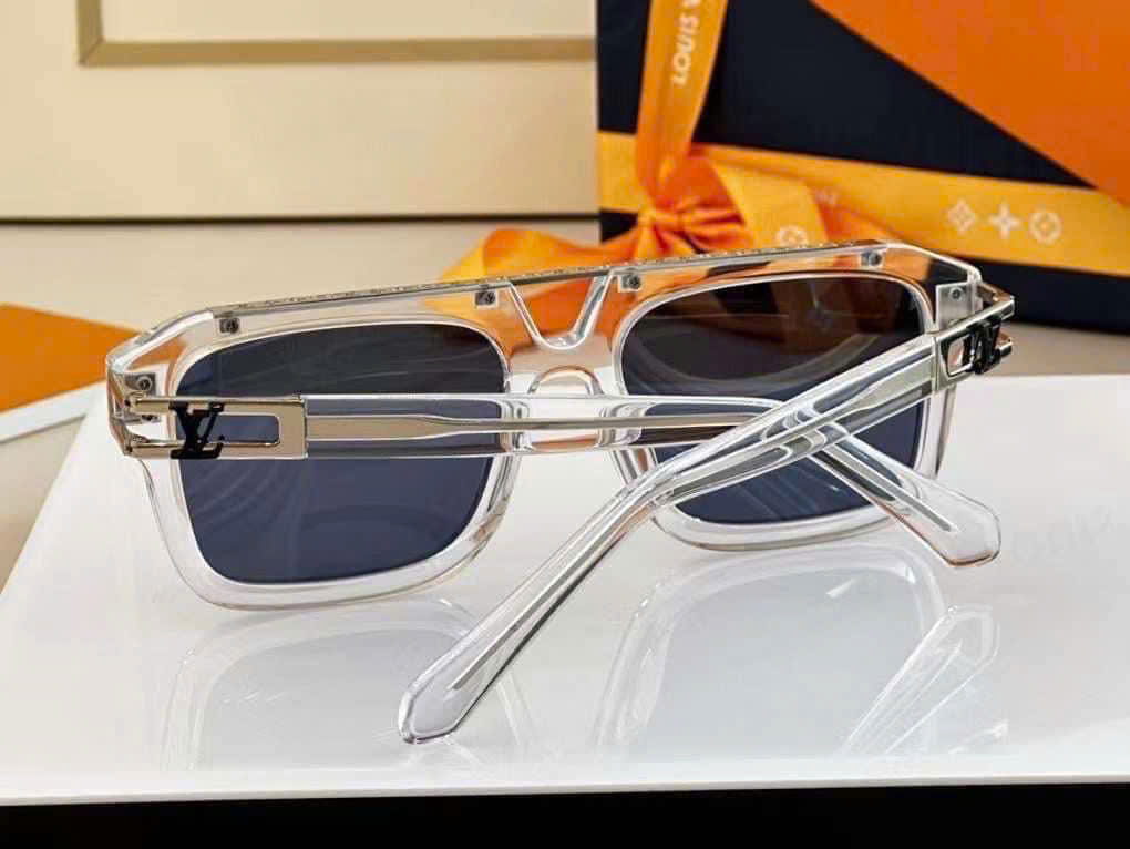 Kính mát thời trang Louis Vuitton LV 1-1 Mascot Pilot Square Sunglasses Like Auth MK
