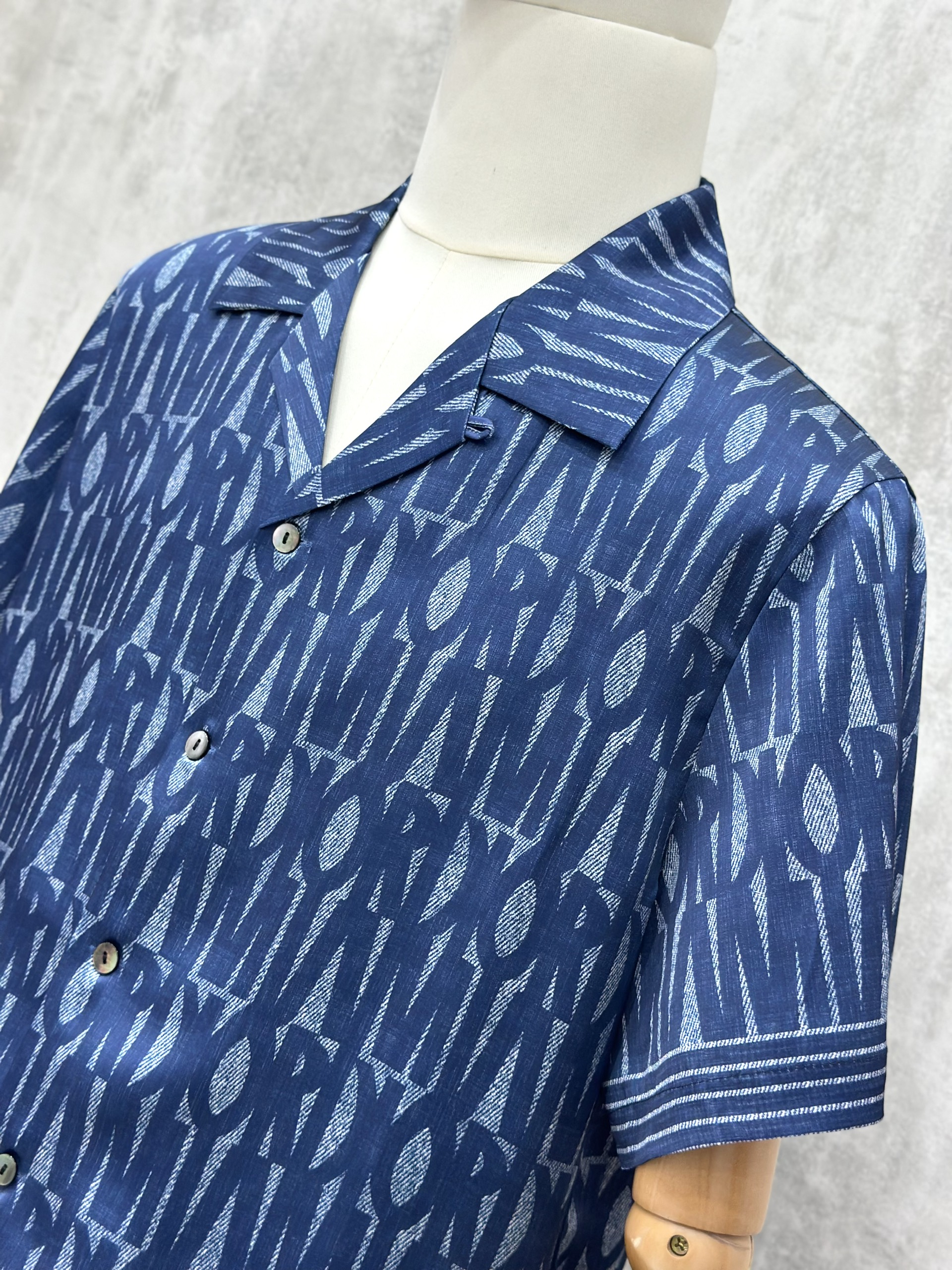 Set bộ lụa hè Dior CD Xanh Than full logo new 2026 Like Auth M-XL VTN