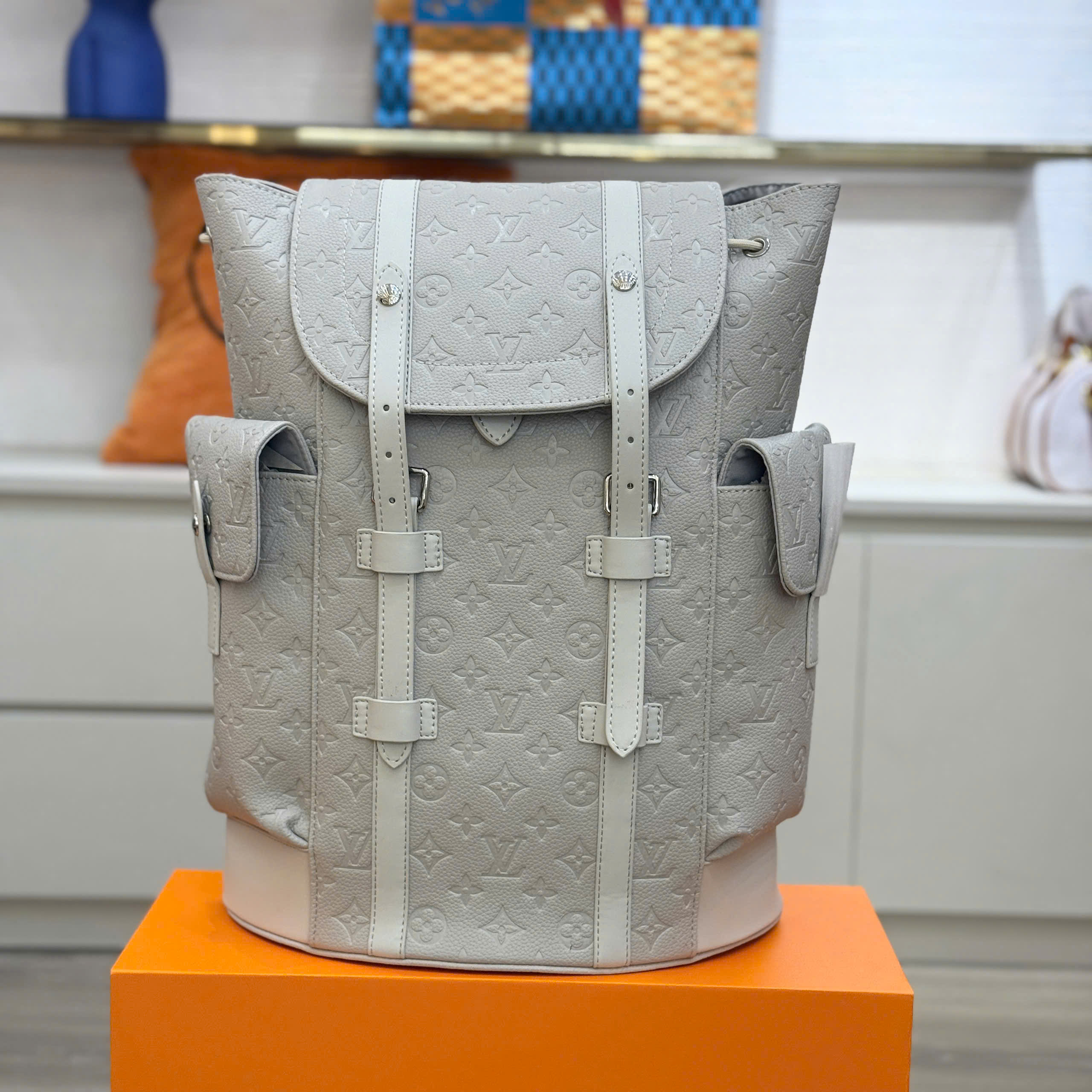 Balo Louis Vuitton LV Backpack Christopher MM monogram new 2026 Like Auth 1-1 on web 38x44x13 PLD