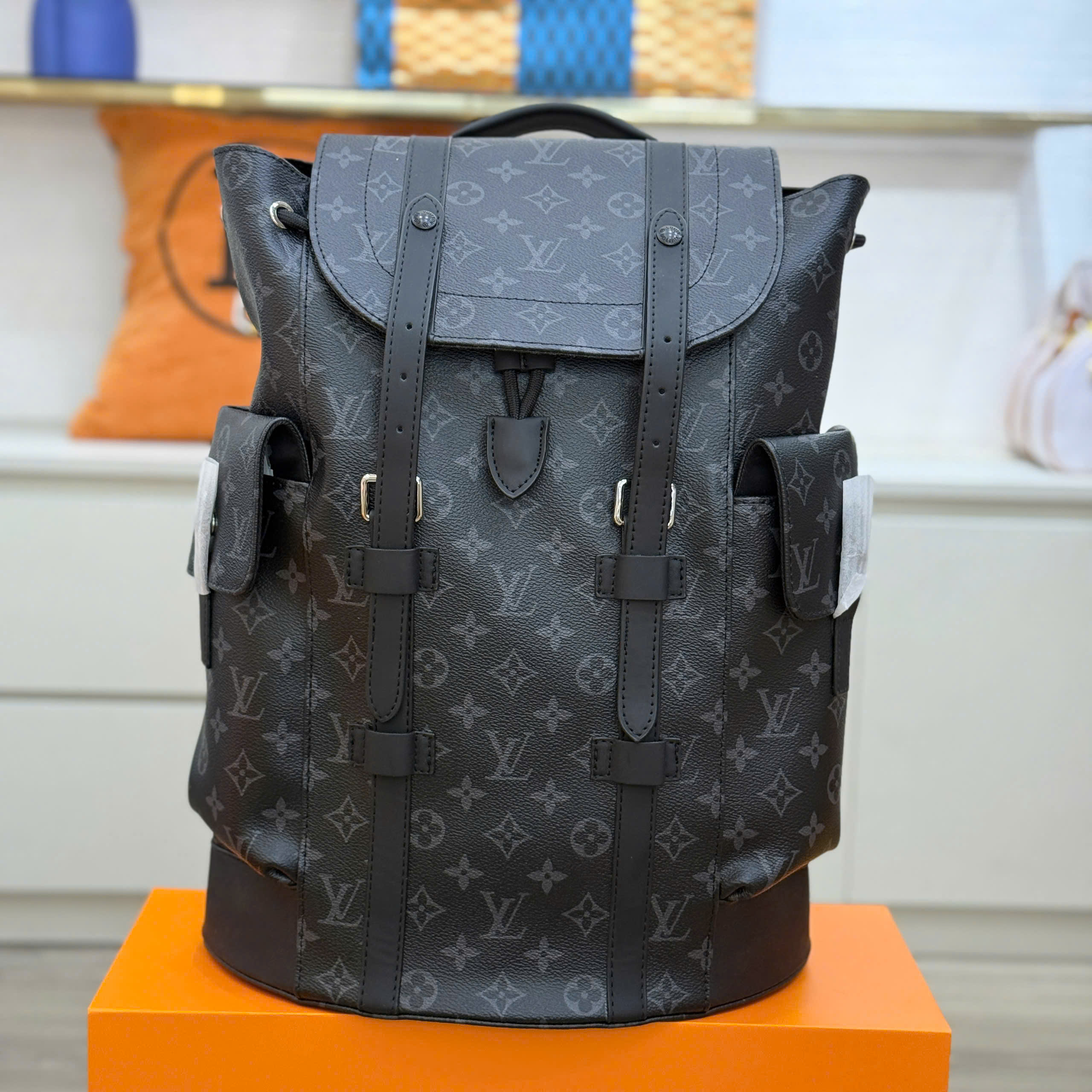 Balo Louis Vuitton LV Backpack Christopher MM monogram new 2026 Like Auth 1-1 on web 38x44x13 PLD