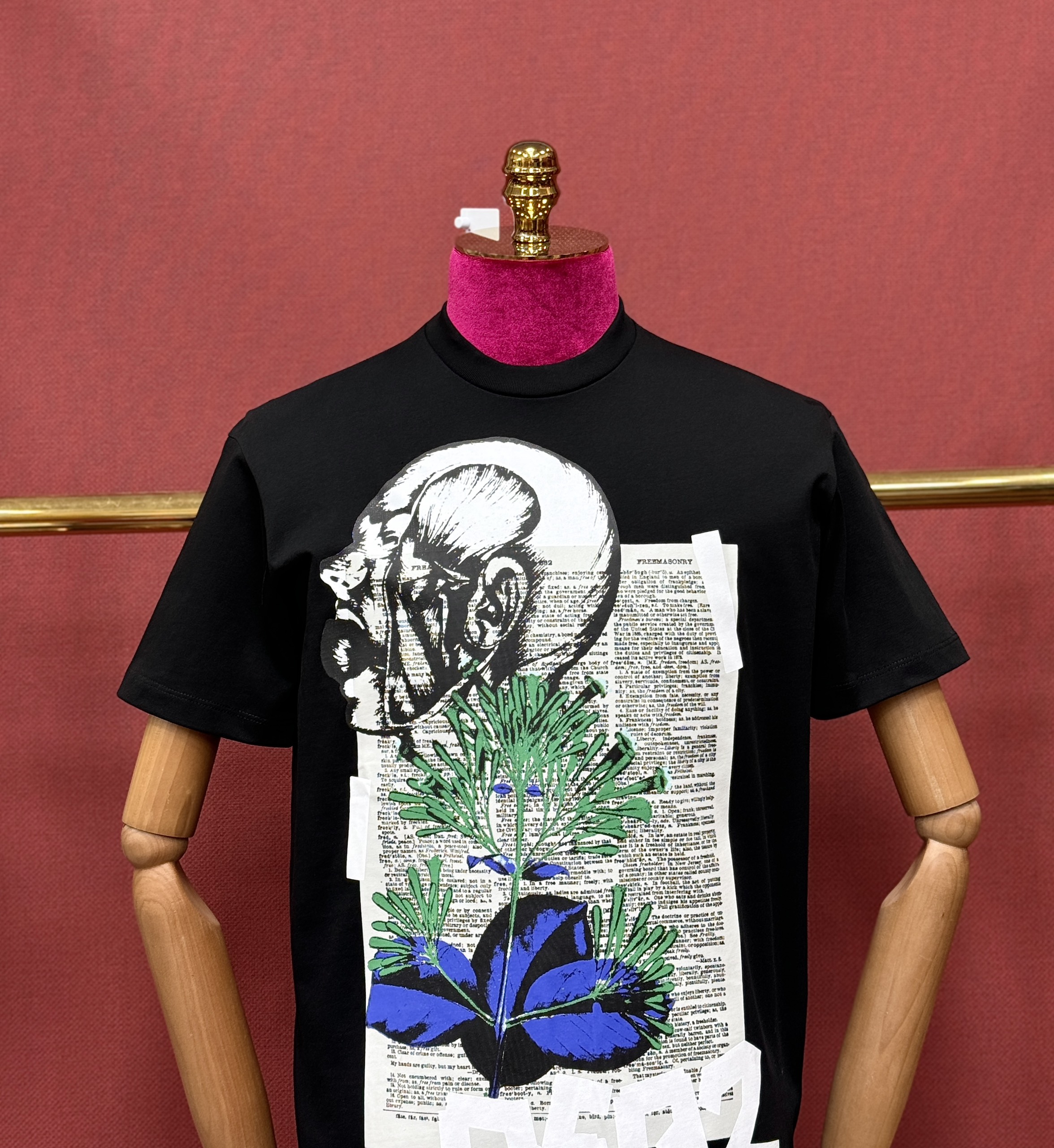 Áo phông T shirt Dsquared2 DSQ họa tiết Hoa Lá Like Auth 44-50 CD