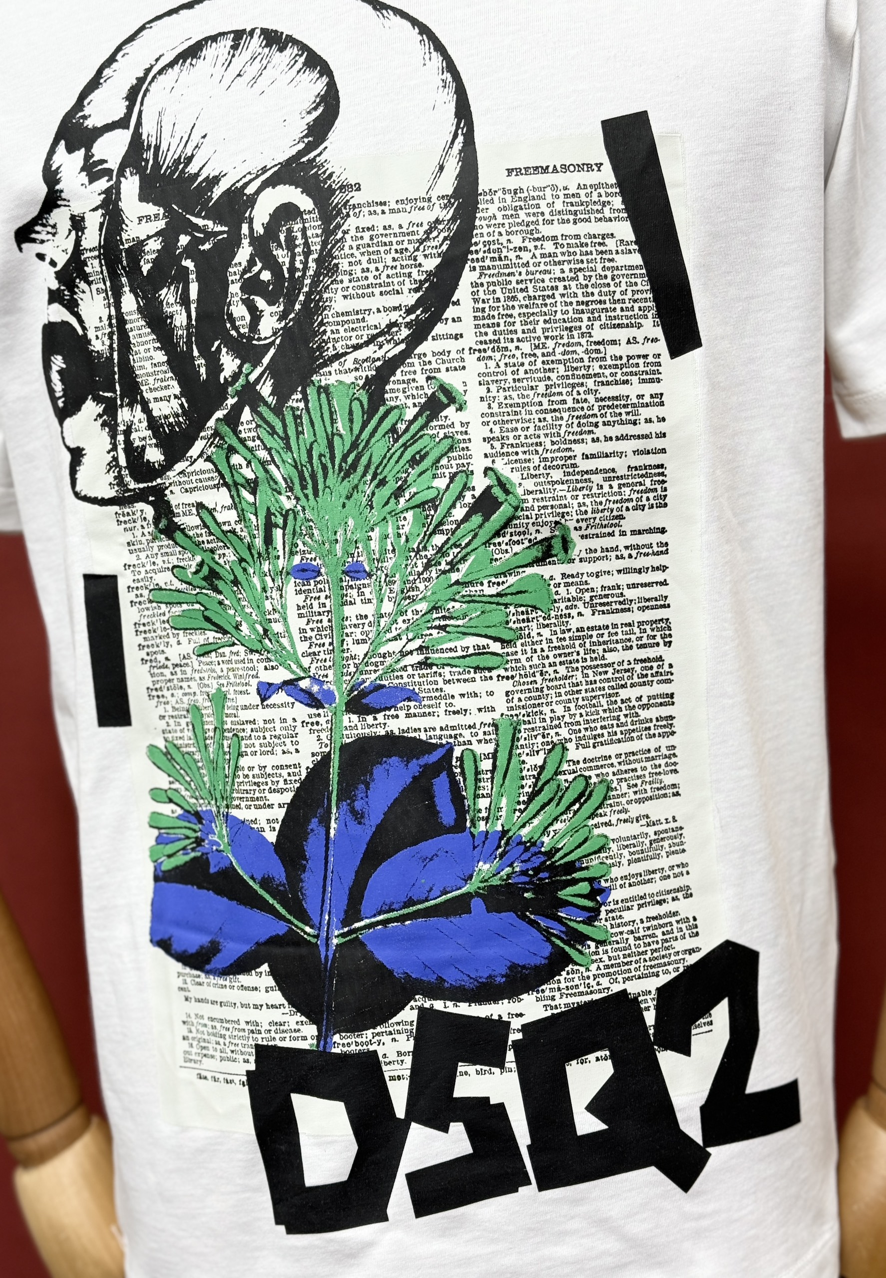 Áo phông T shirt Dsquared2 DSQ họa tiết Hoa Lá Like Auth 44-50 CD