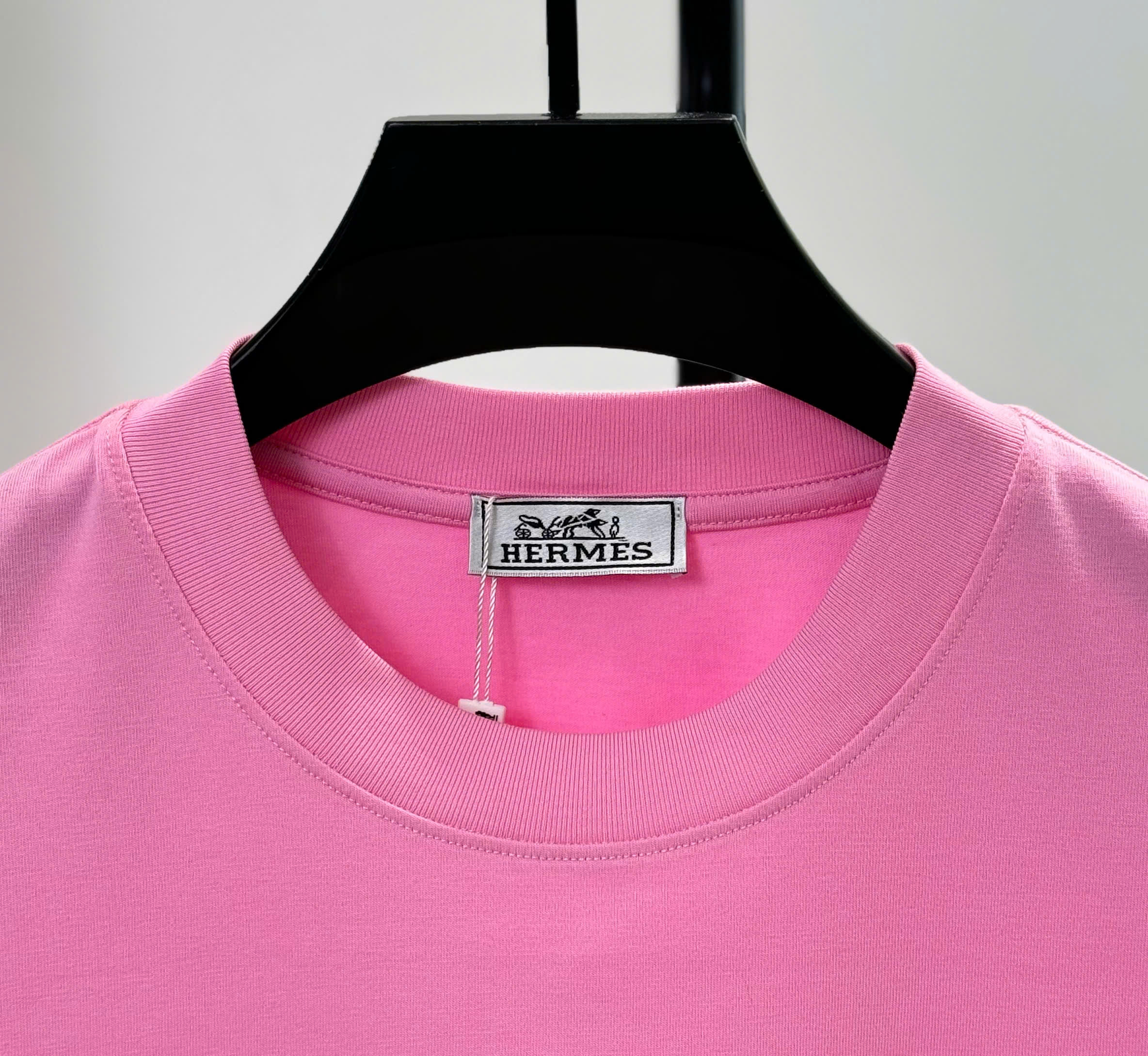 Áo phông T shirt Hermes HM họa tiết ngựa hoa Like Auth S-L DDT\hồng