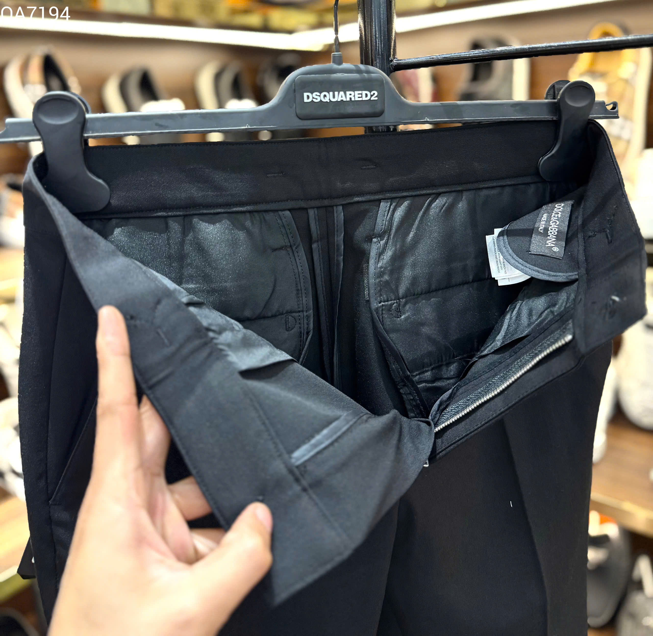 Quần tây âu Dolce Gabbana logo DG tag bạc Like Auth 29-34 MK