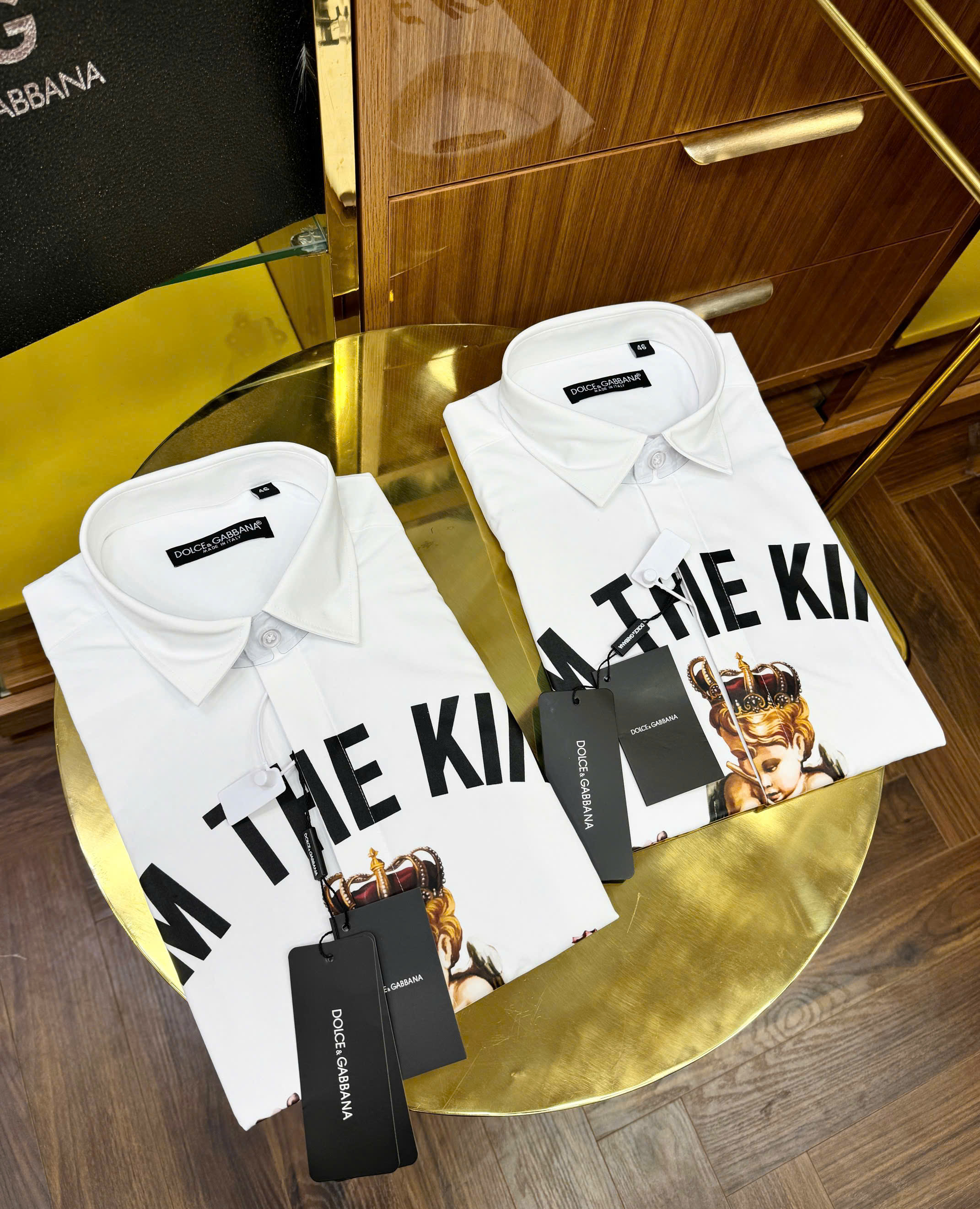 Áo sơ mi Dolce Gabbana DG Royal King Like Auth 48-50 CD