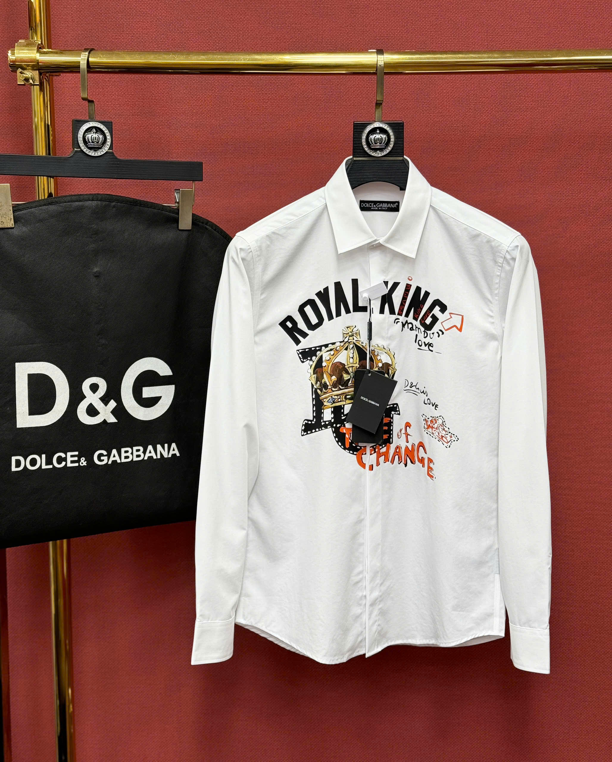 Áo sơ mi Dolce Gabbana DG Royal King Like Auth 48-50 CD