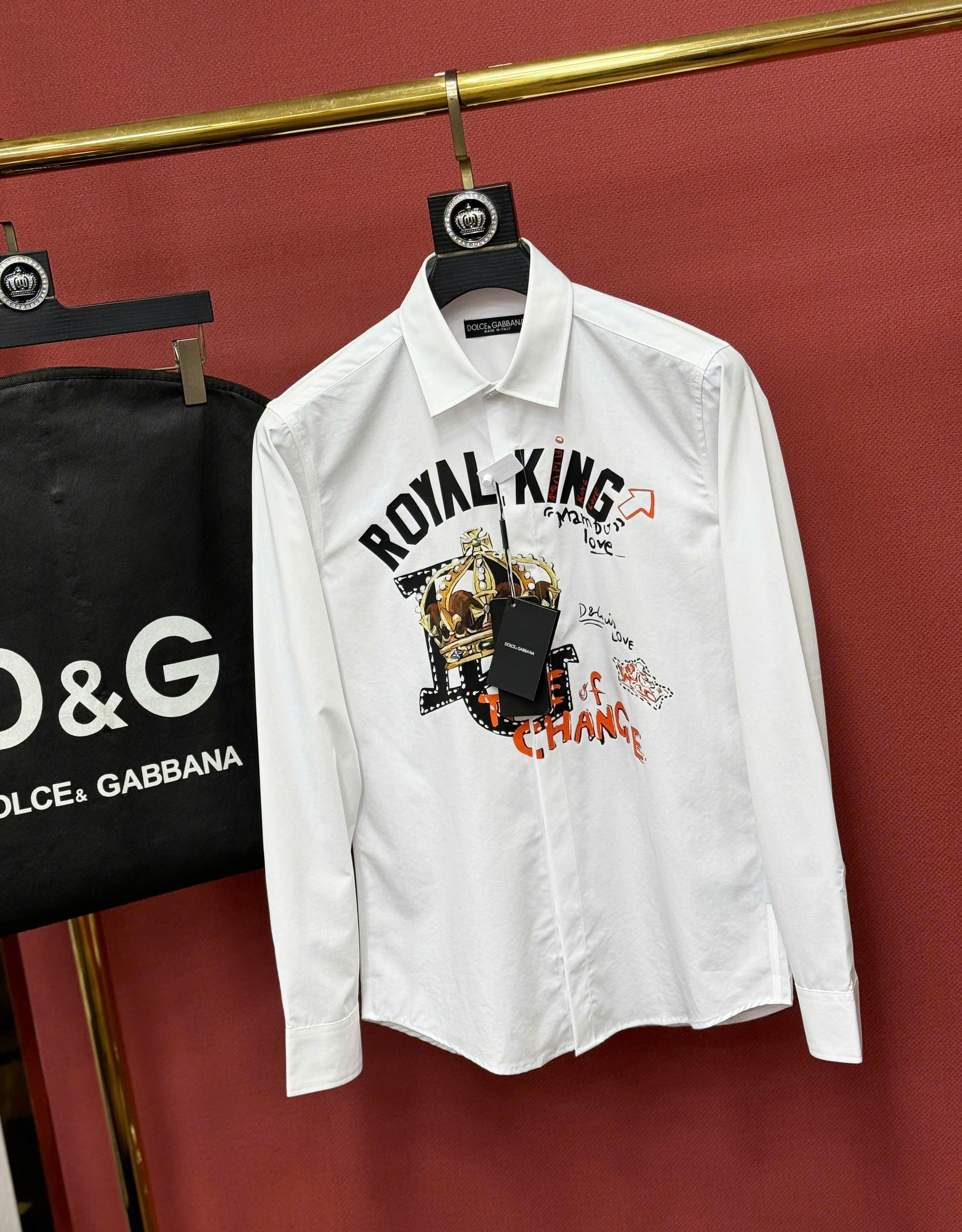 Áo sơ mi Dolce Gabbana DG Royal King Like Auth 48-50 CD