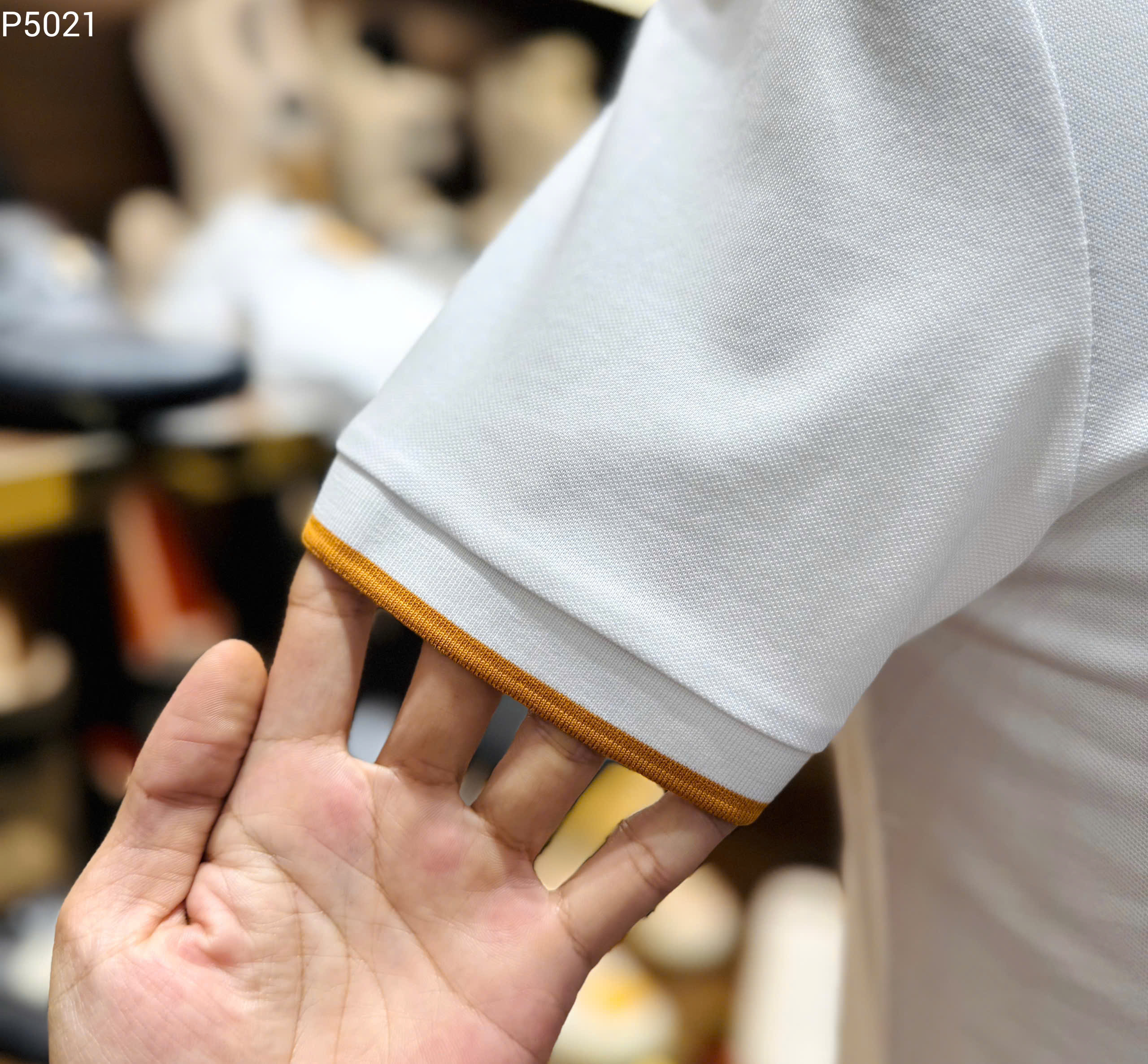 Áo polo Versace VS basic check cổ logo thêu mặt quỷ ngực Like Auth 46-54 MK