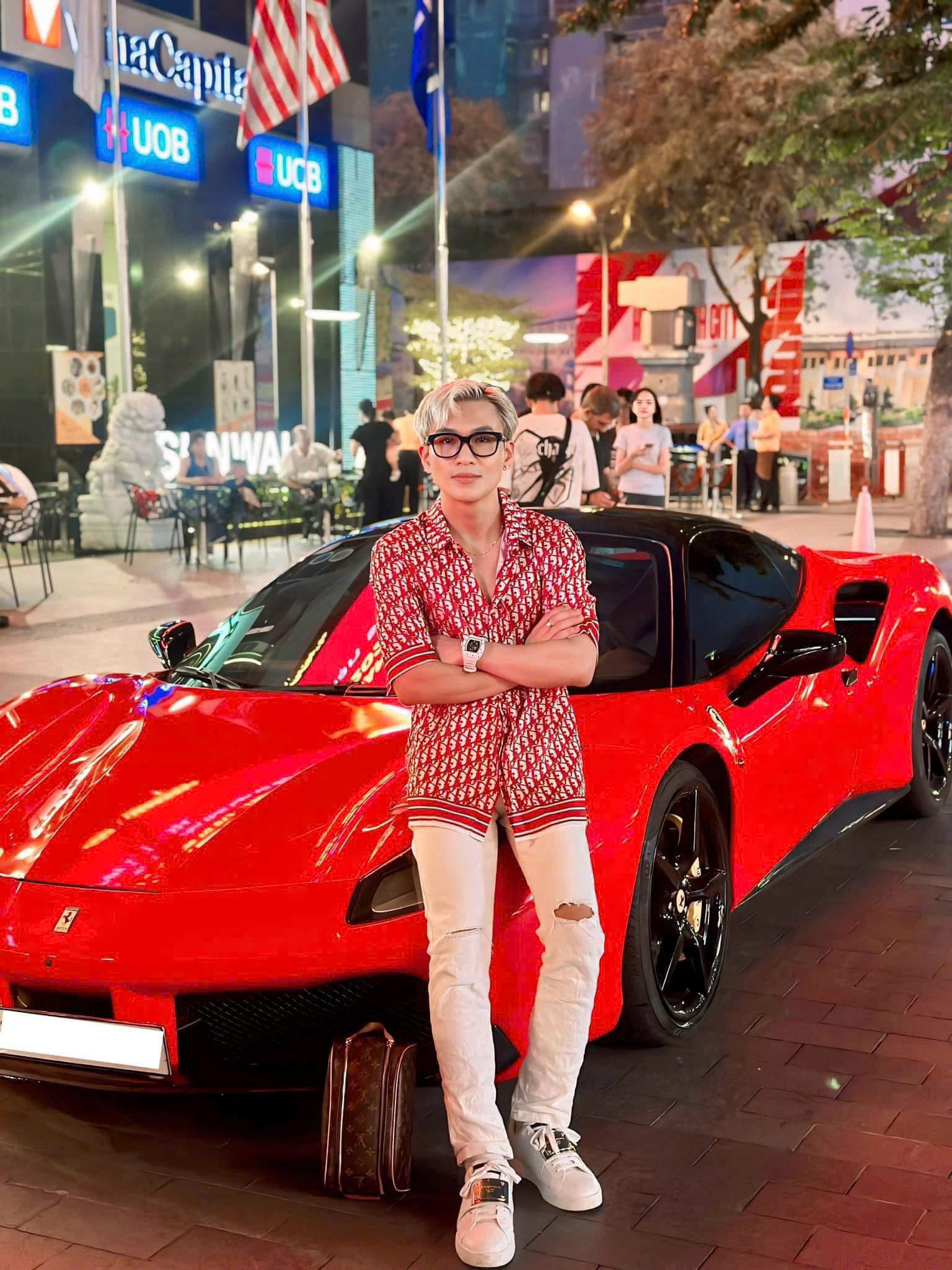 Giày sneaker snk Dolce Gabbana DG Trắng tag vuông Vàng new 2026 Like Auth 38-43 MK