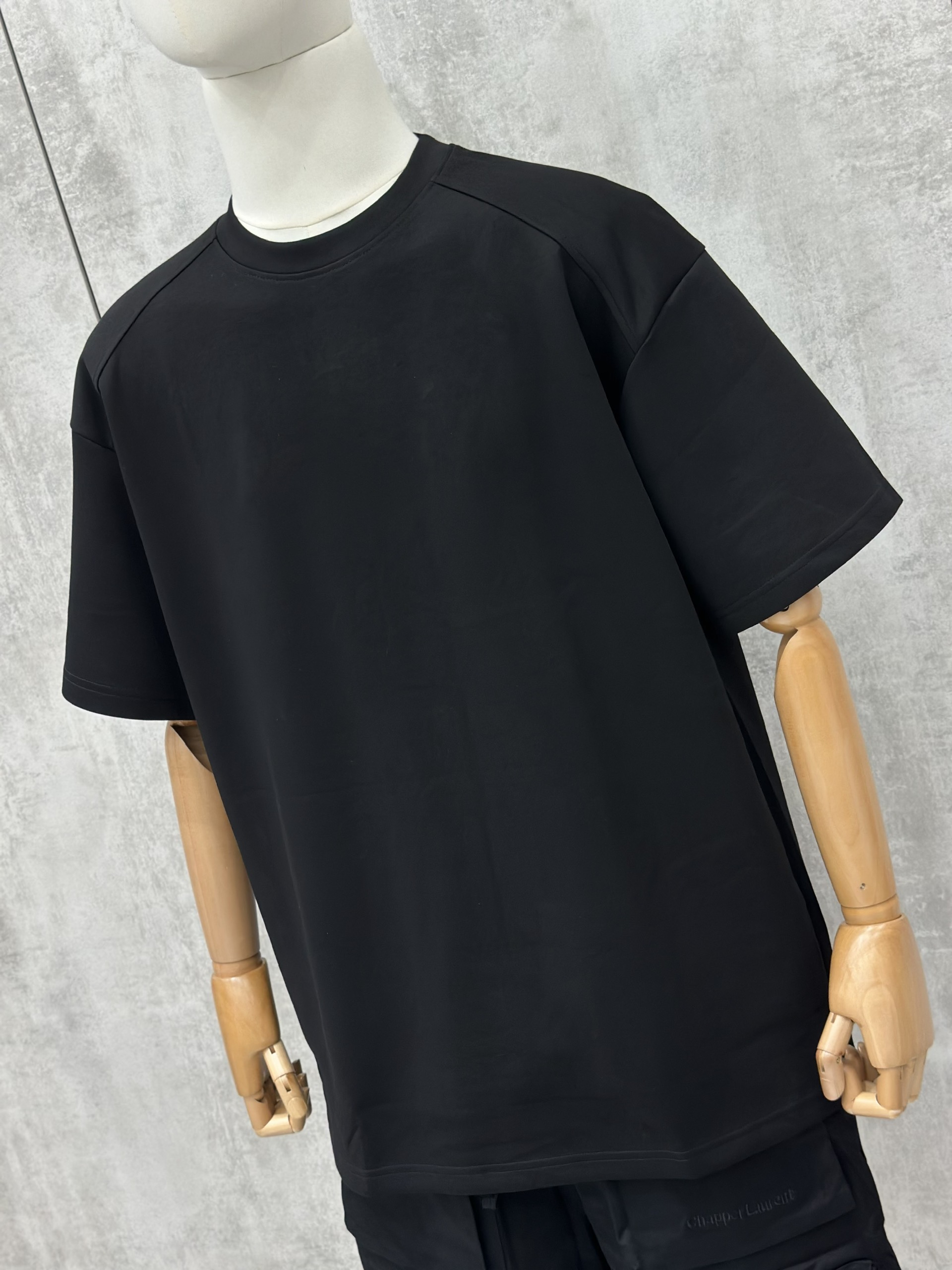 Áo phông T shirt Chapper trơn kẻ viền vai Like Auth S-XL VTN\Đen