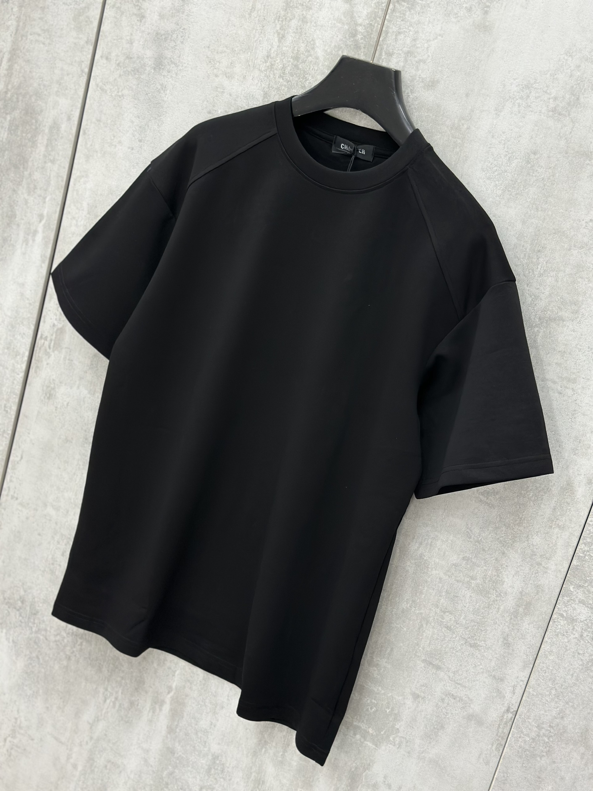 Áo phông T shirt Chapper trơn kẻ viền vai Like Auth S-XL VTN\Đen