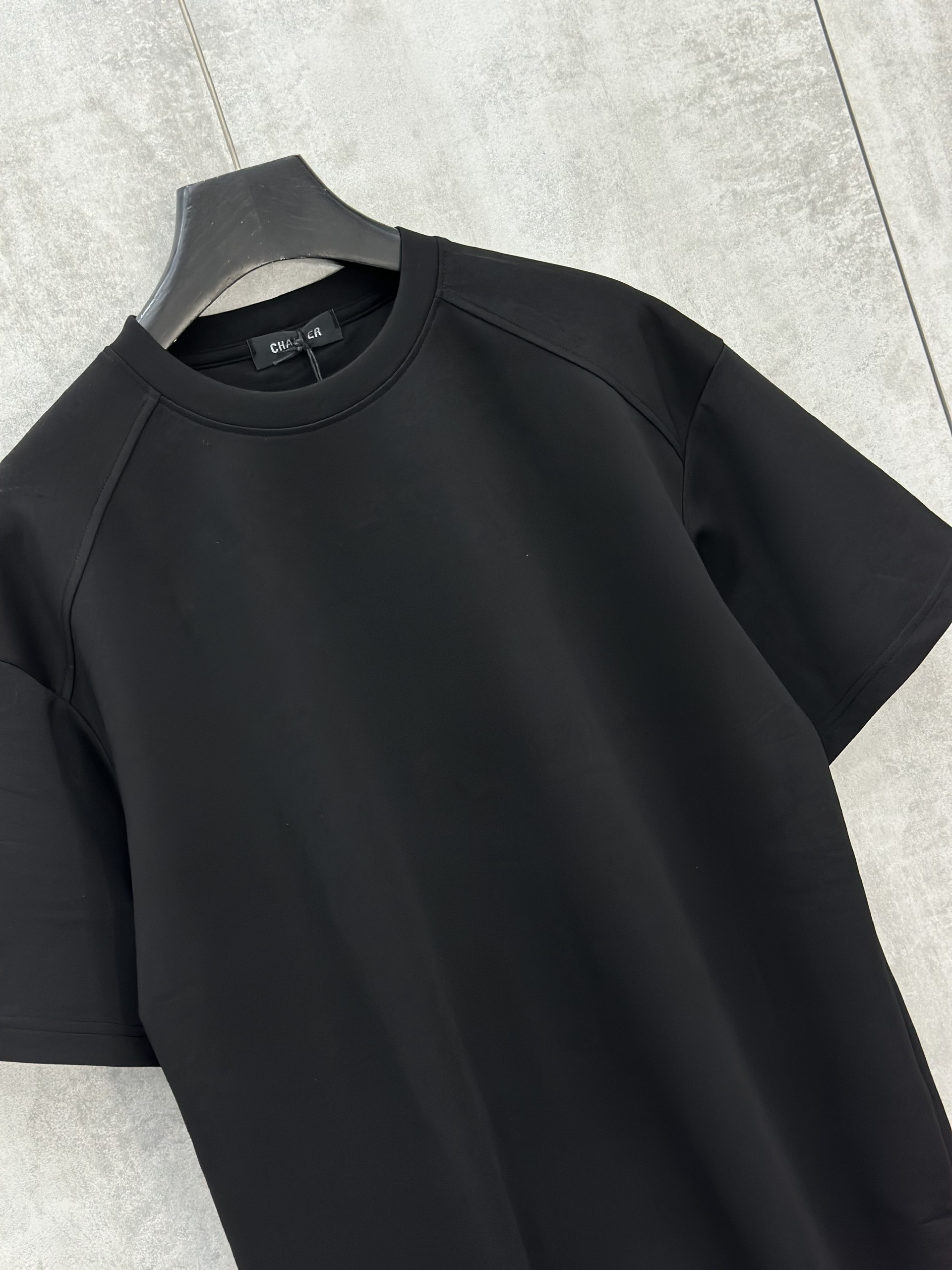 Áo phông T shirt Chapper trơn kẻ viền vai Like Auth S-XL VTN\Đen