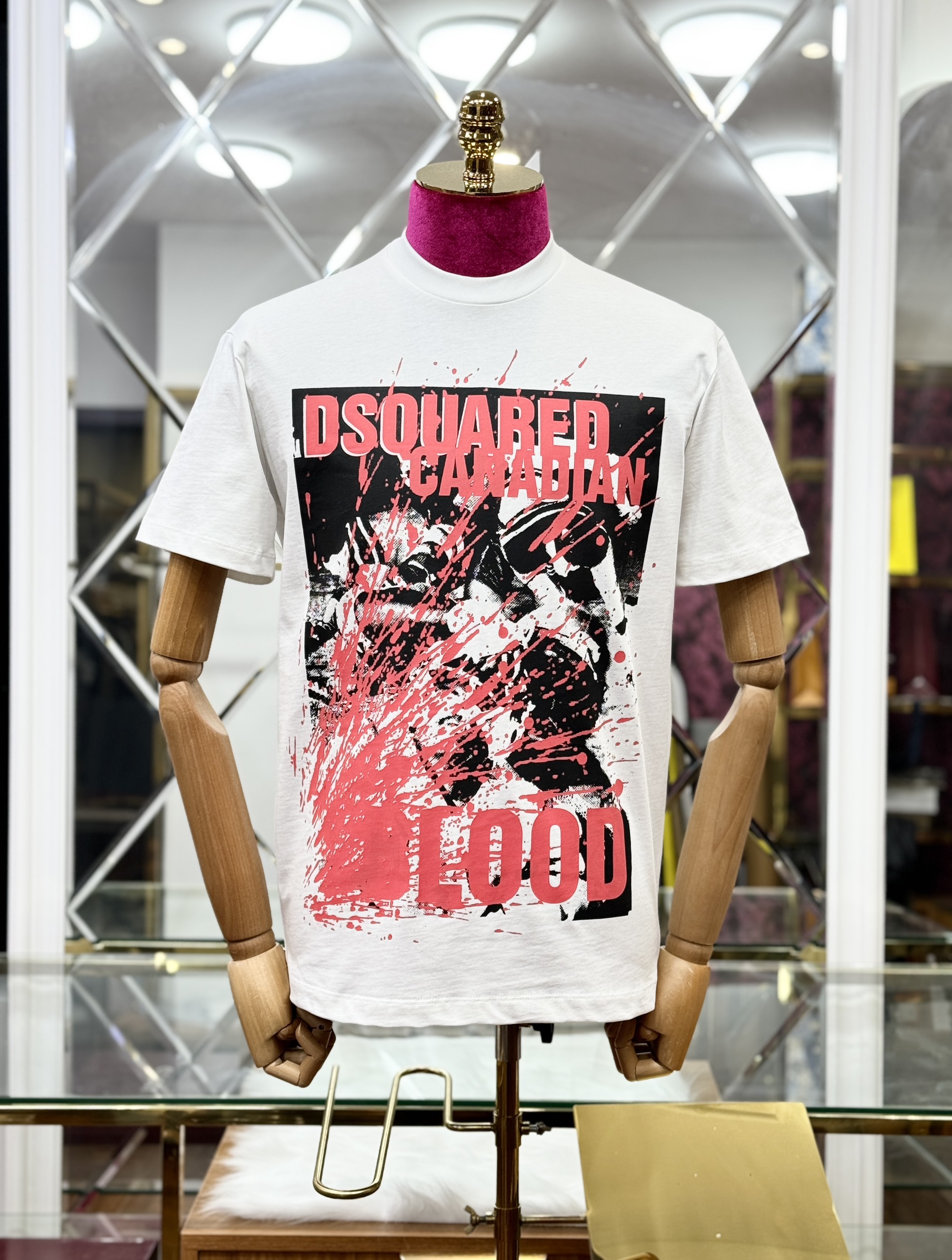 Áo phông T shirt Dsquared2 DSQ Canadian Blood Like Auth S-XL CD