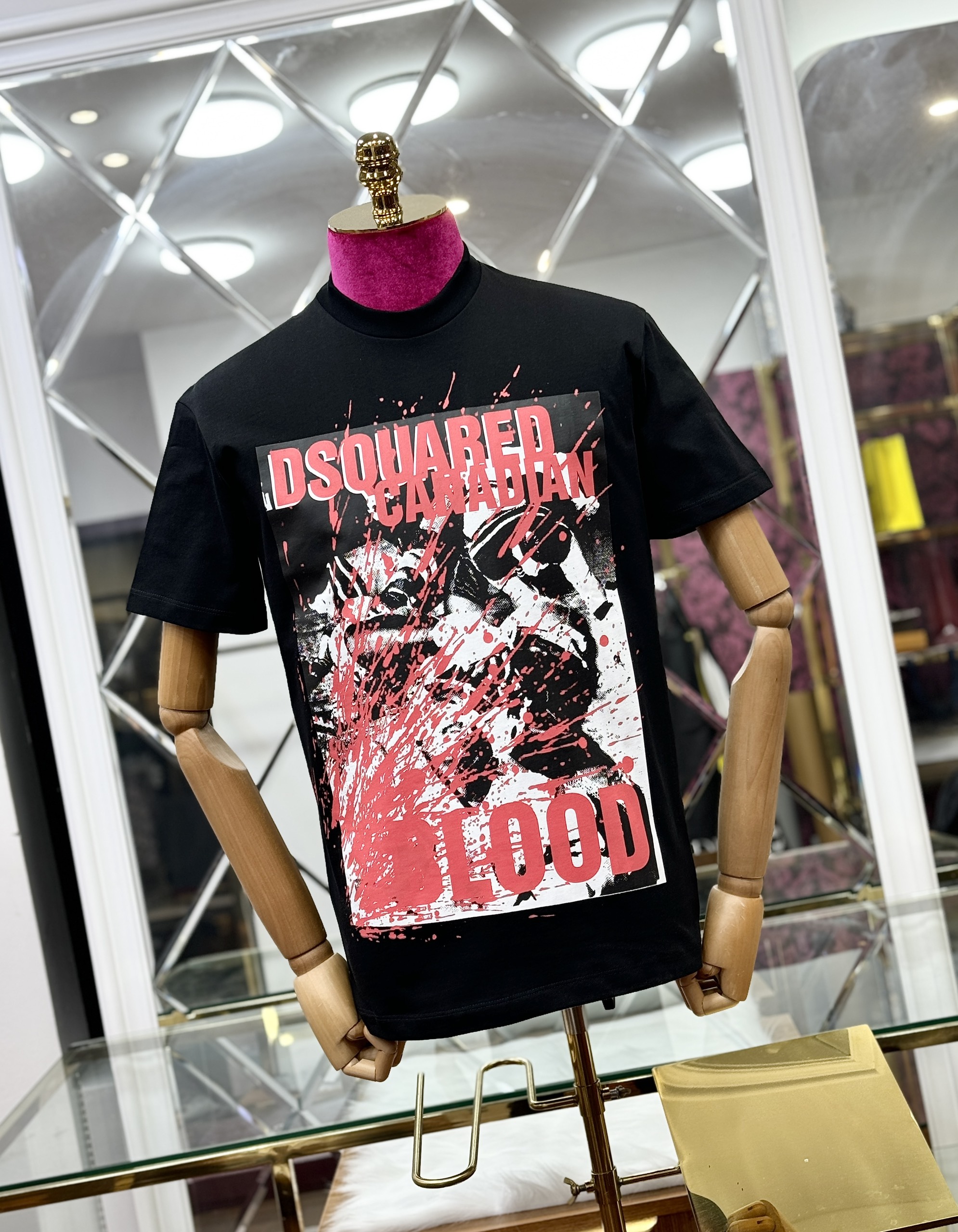 Áo phông T shirt Dsquared2 DSQ Canadian Blood Like Auth S-XL CD