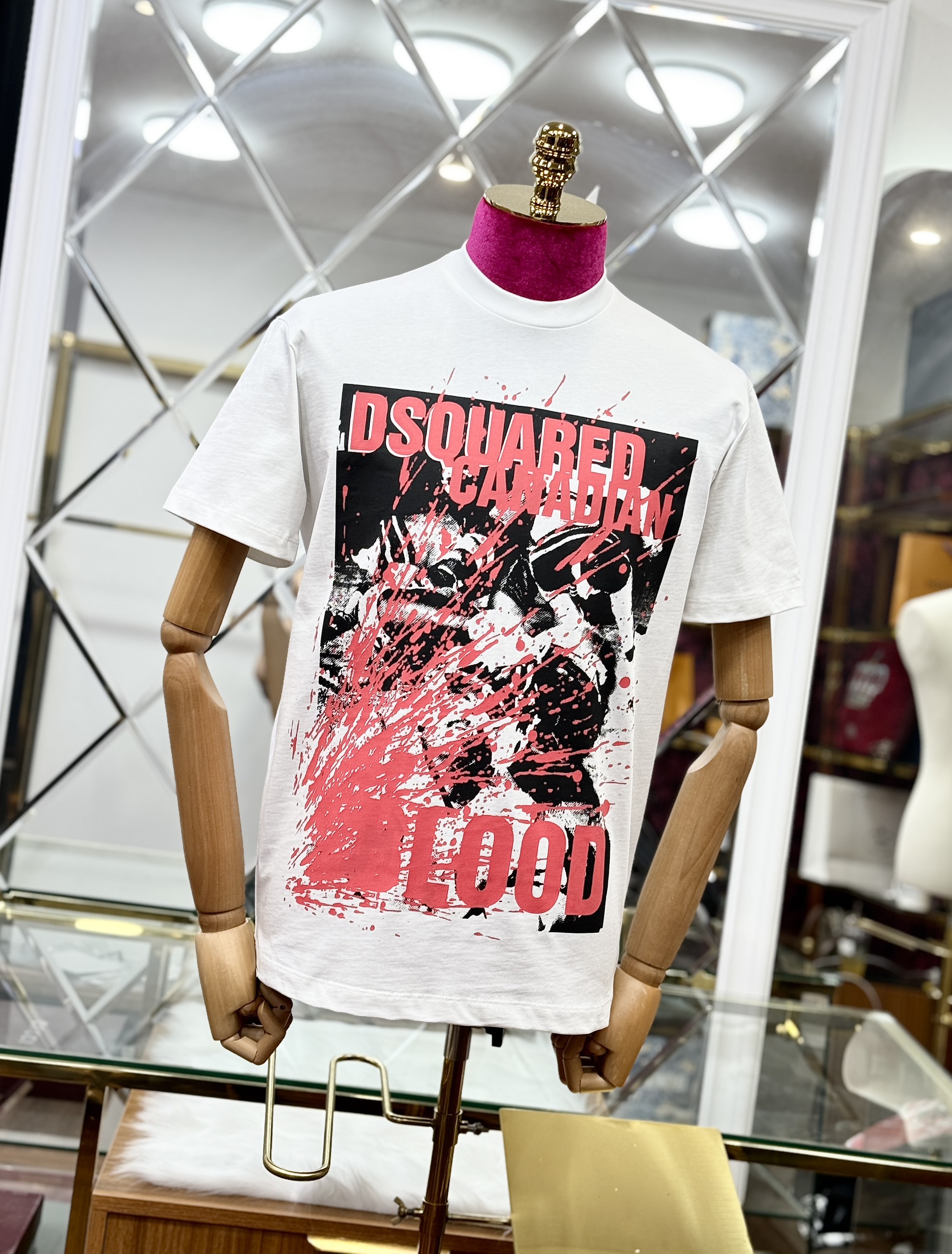 Áo phông T shirt Dsquared2 DSQ Canadian Blood Like Auth S-XL CD