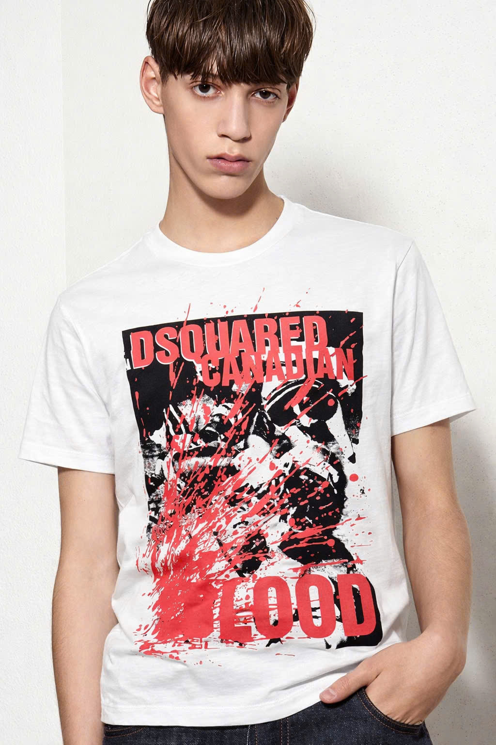 Áo phông T shirt Dsquared2 DSQ Canadian Blood Like Auth S-XL CD