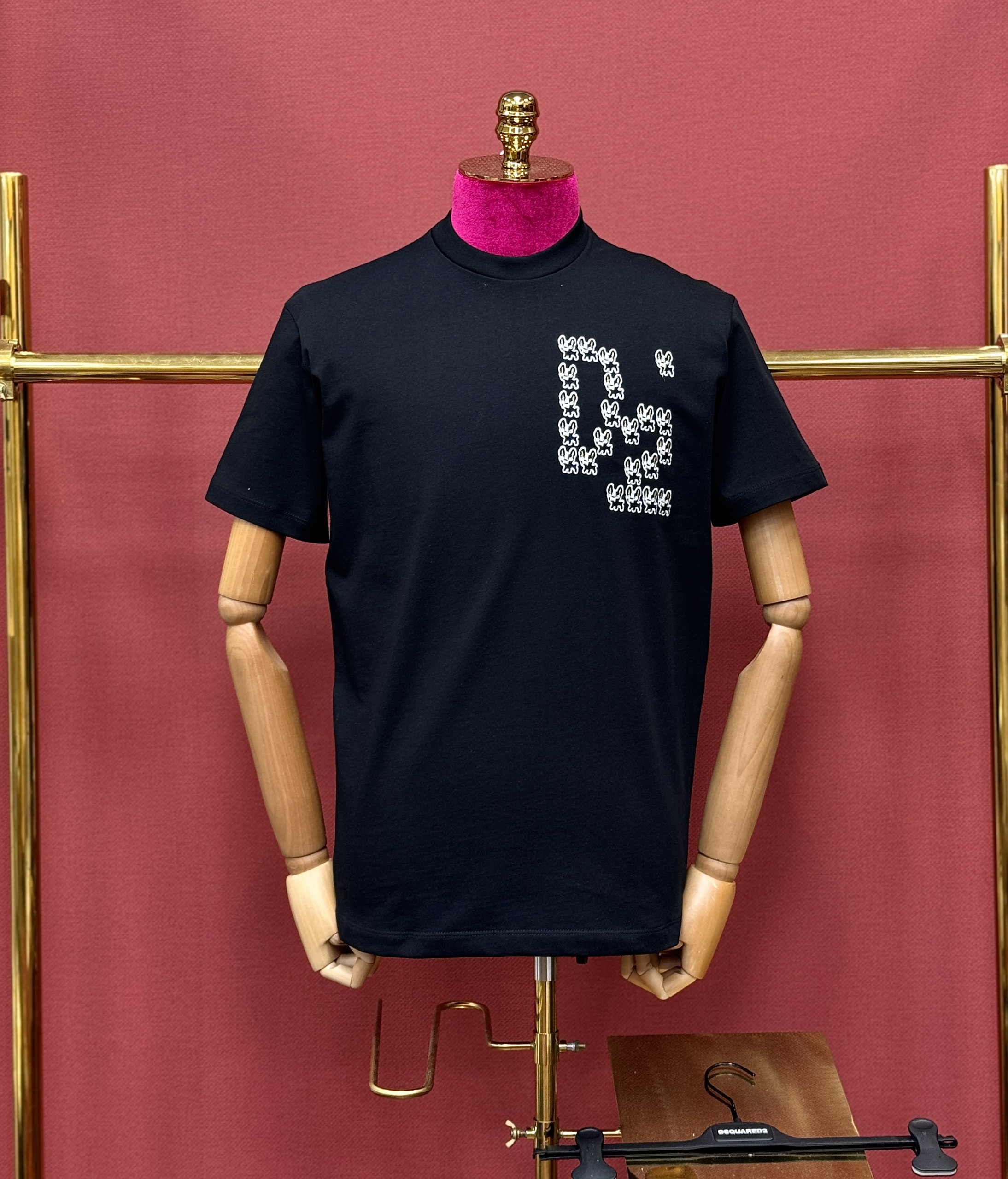 Áo phông T shirt Dsquared2 DSQ logo thêu nhiều Cún tạo hình chữ D2 Like Auth 44-50 CD