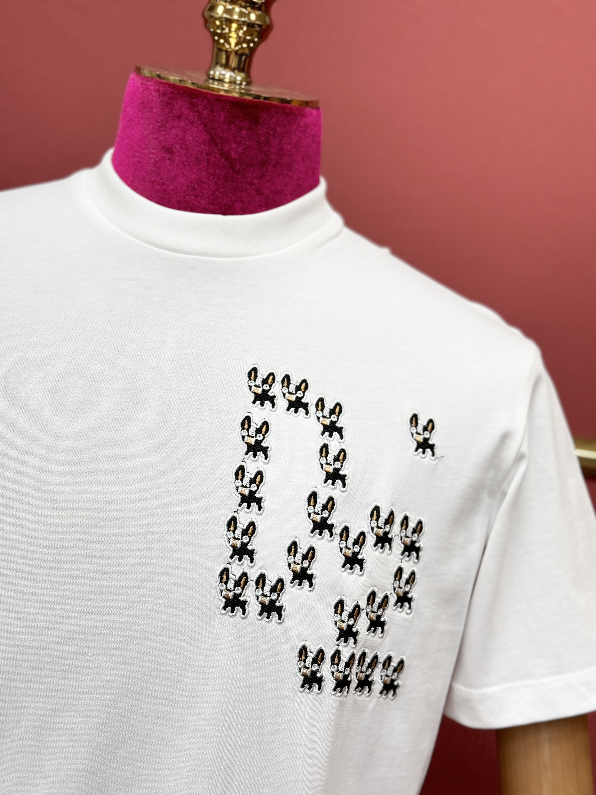 Áo phông T shirt Dsquared2 DSQ logo thêu nhiều Cún tạo hình chữ D2 Like Auth 44-50 CD