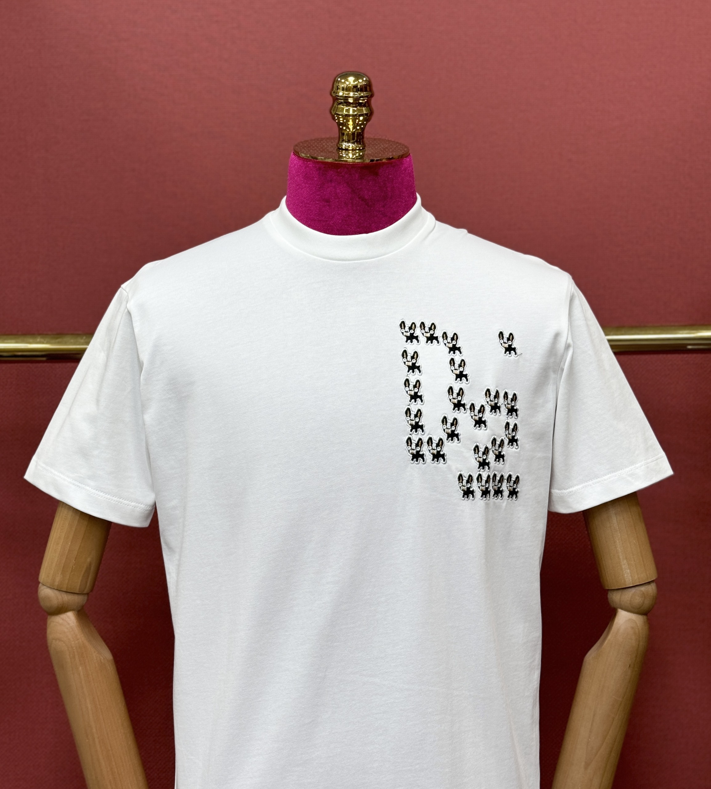 Áo phông T shirt Dsquared2 DSQ logo thêu nhiều Cún tạo hình chữ D2 Like Auth 44-50 CD