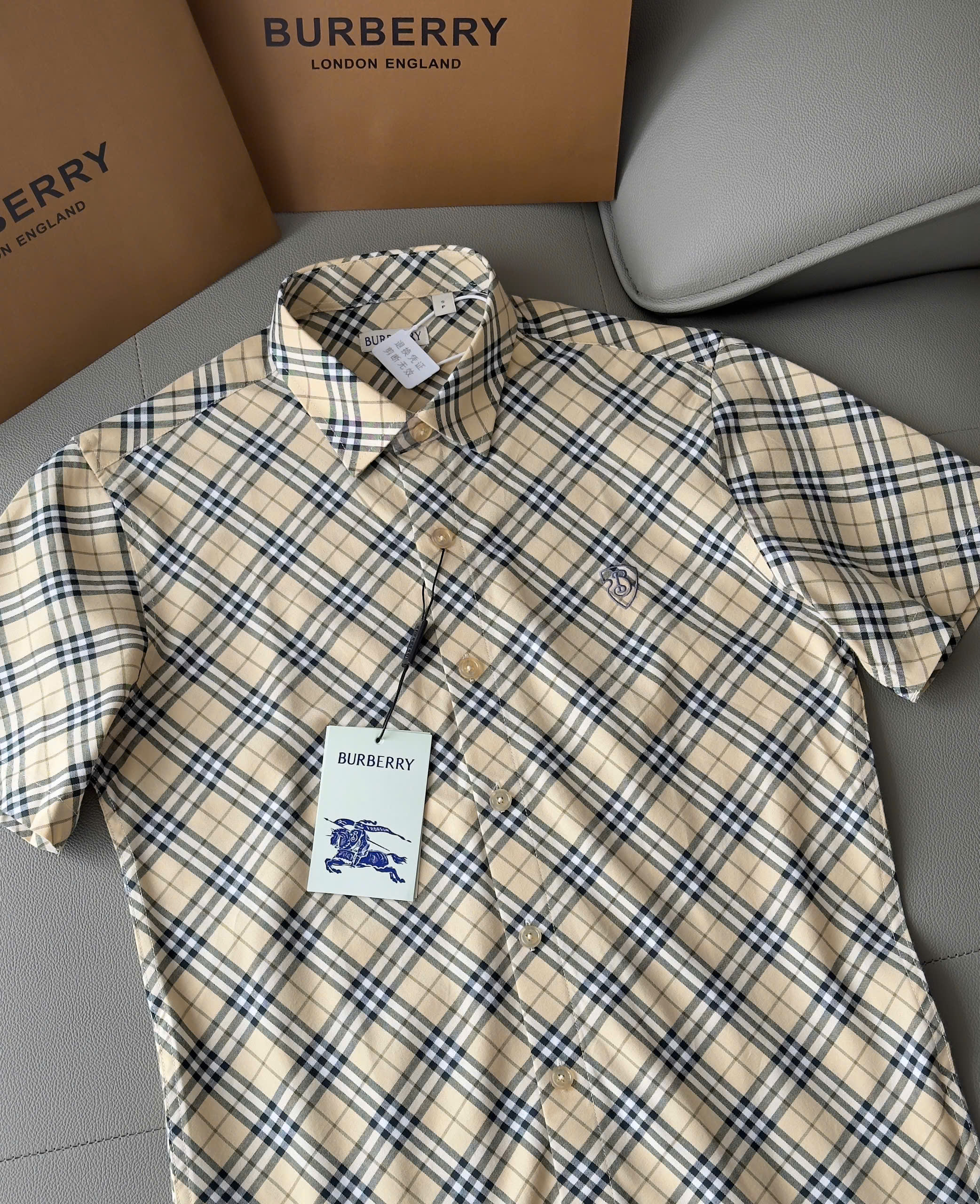 Áo sơ mi Burberry BBR Be kẻ chéo sọc nhỏ Like Auth S-XXL DDT