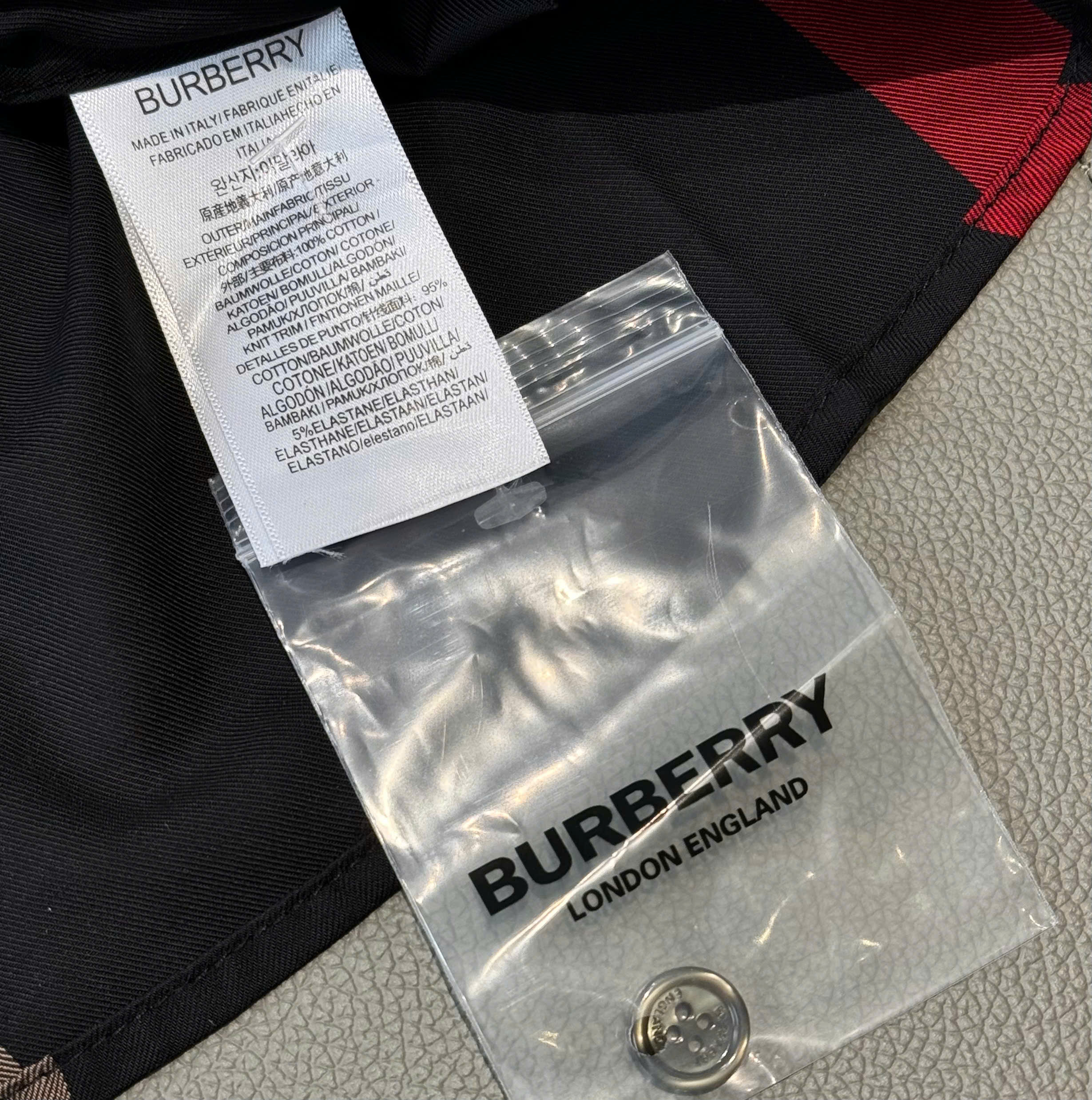 Áo sơ mi Burberry BBR màu Cafe kẻ Đen sọc Đỏ Like Auth S-XXL DDT