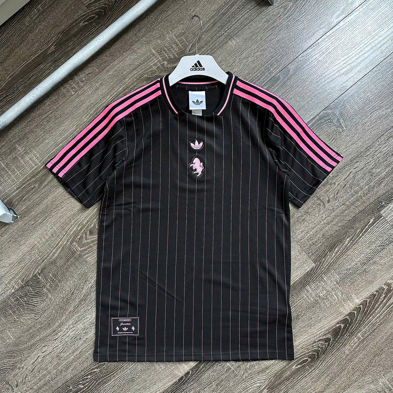 Bộ set thể thao hè Adidas Đen kẻ sọc logo thêu ngực Like Auth S-XL NV