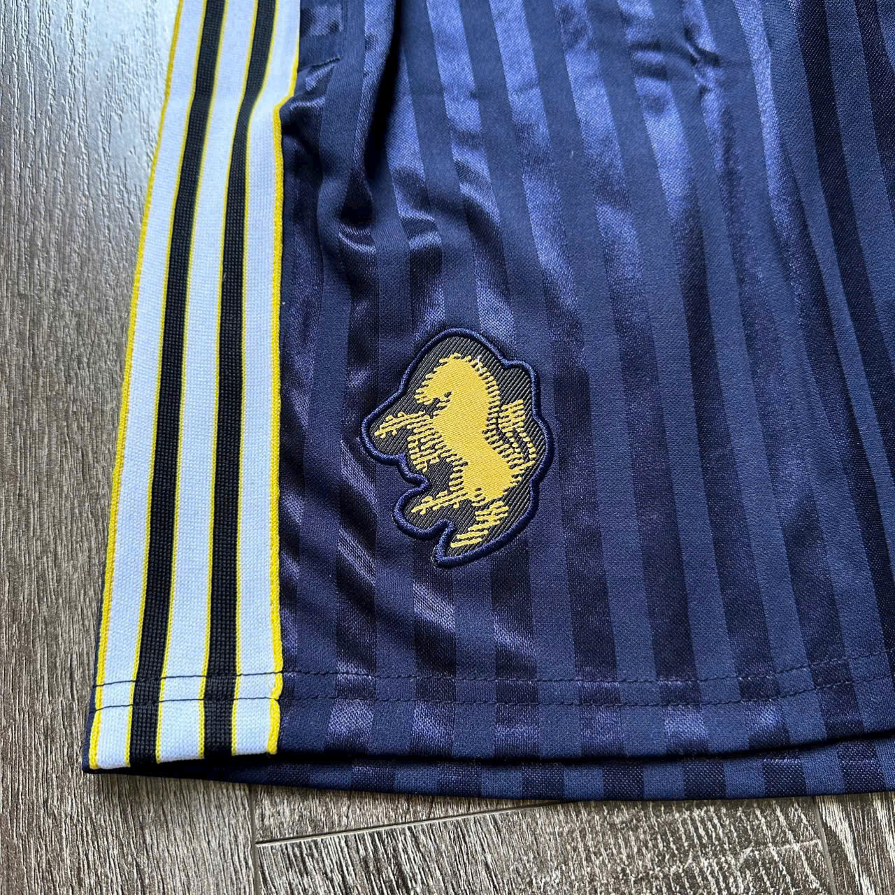 Bộ set thể thao hè Adidas Xanh Than kẻ sọc logo thêu ngực Like Auth S-XL NV