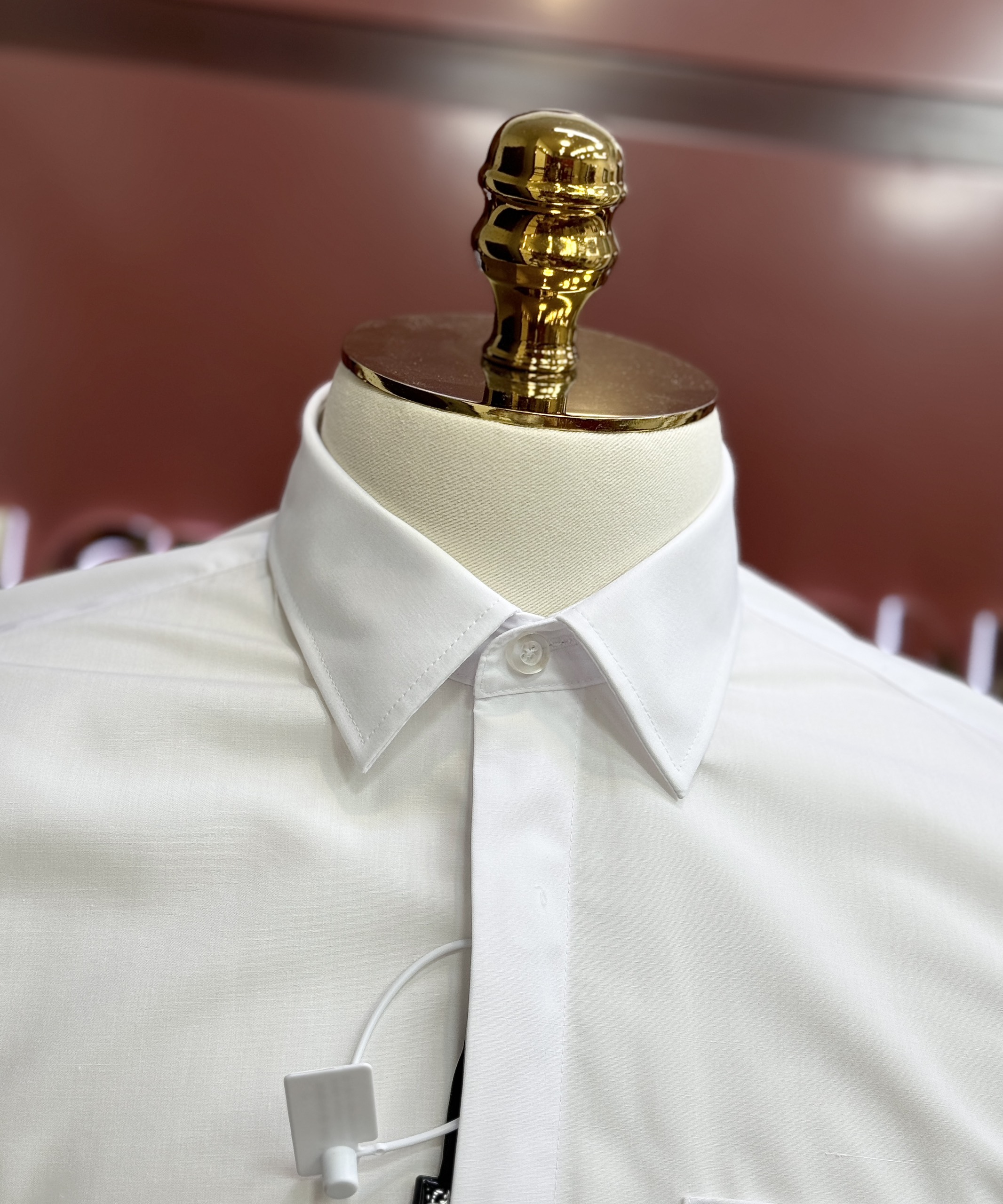 Áo sơ mi Dolce Gabbana DG Trắng túi ngực tag vuông Like AUth 44-50 CD MK