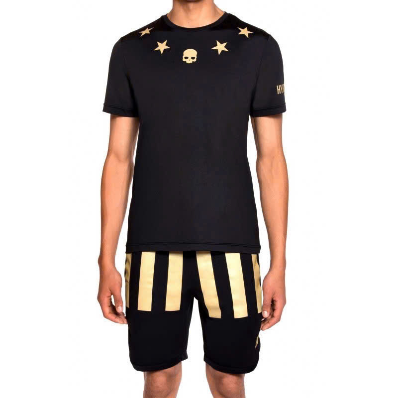 Set bộ thể thao hè Hydrogen họa tiết đầu lâu và Sao Like Auth XS-L MK