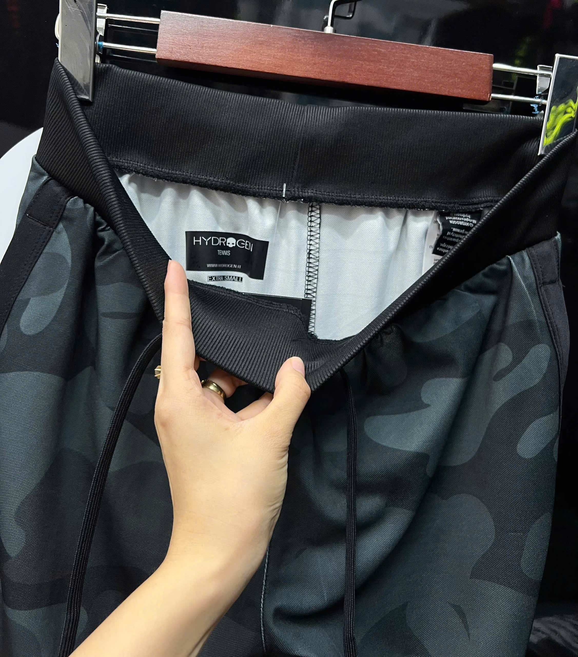 Set bộ thể thao hè Hydrogen kẻ ngực dằn di camo Like Auth XS-L MK