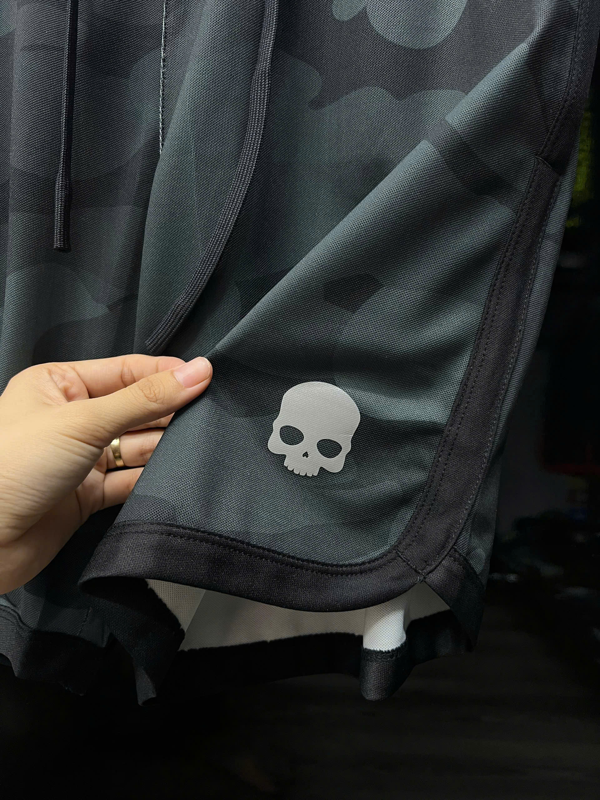 Set bộ thể thao hè Hydrogen kẻ ngực dằn di camo Like Auth XS-L MK