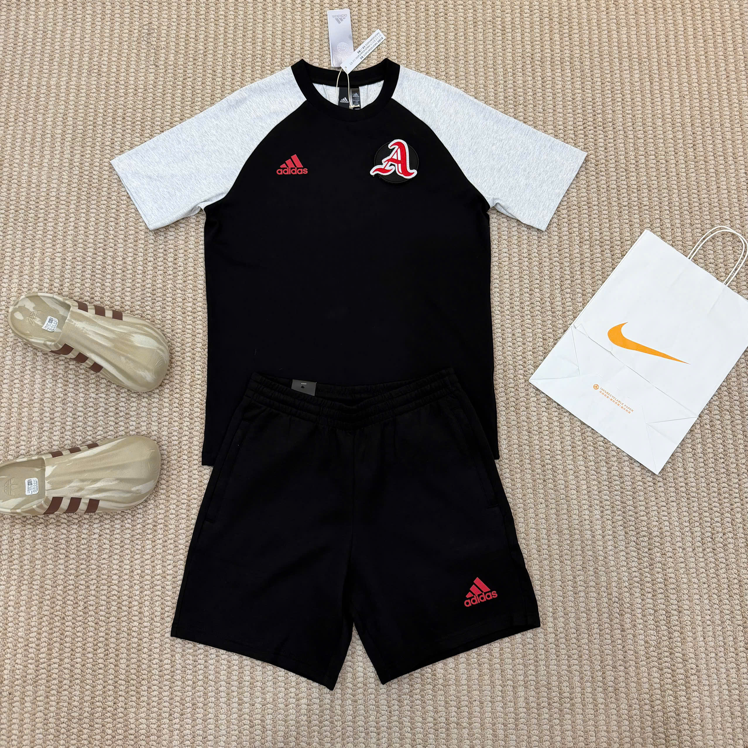 Set bộ thể thao hè Adidas Alpha logo ngực Like Auth S-XL MK