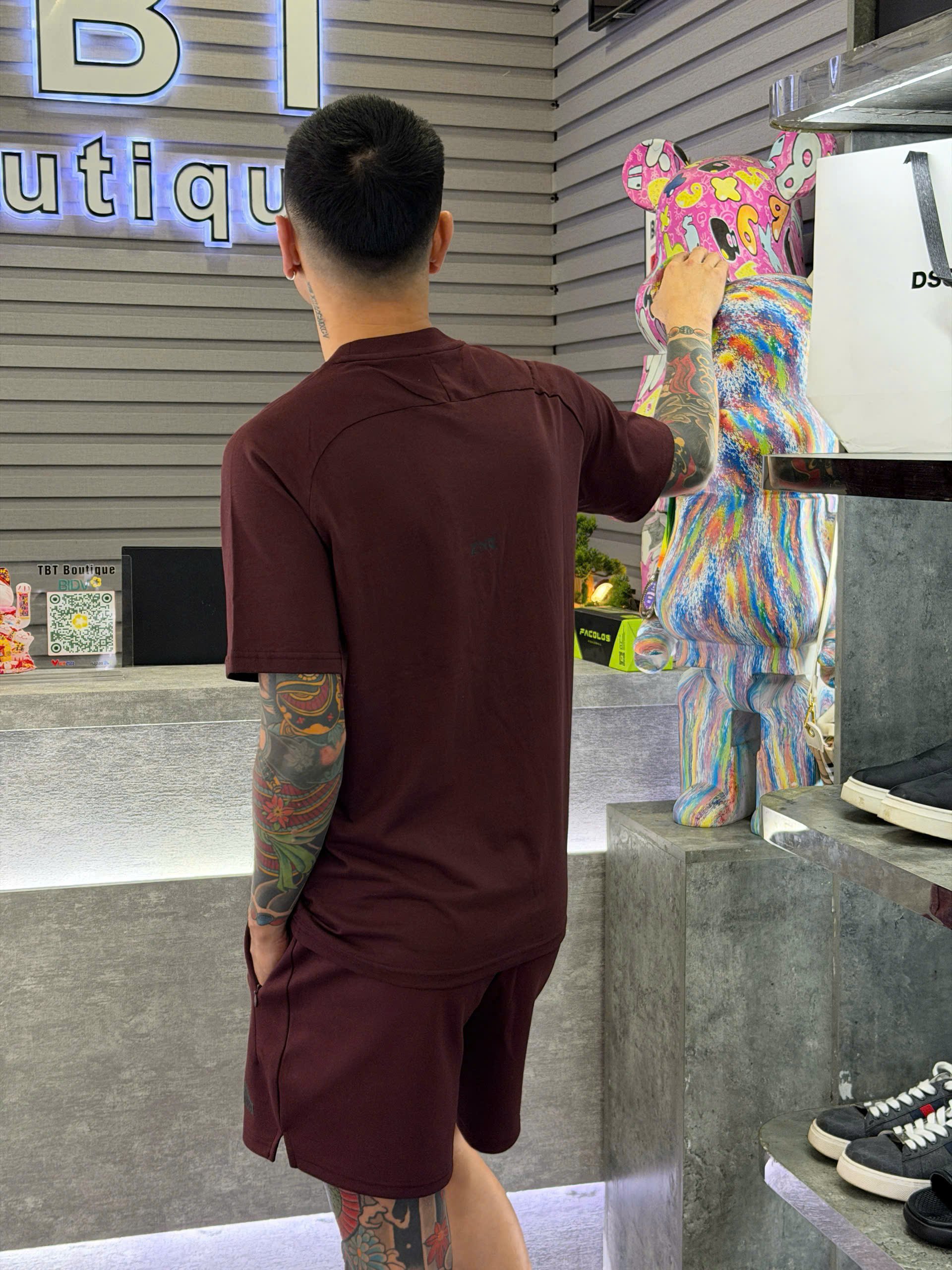 Set bộ thể thao hè Adidas logo nổi ngực đùi Like Auth S-XL MK